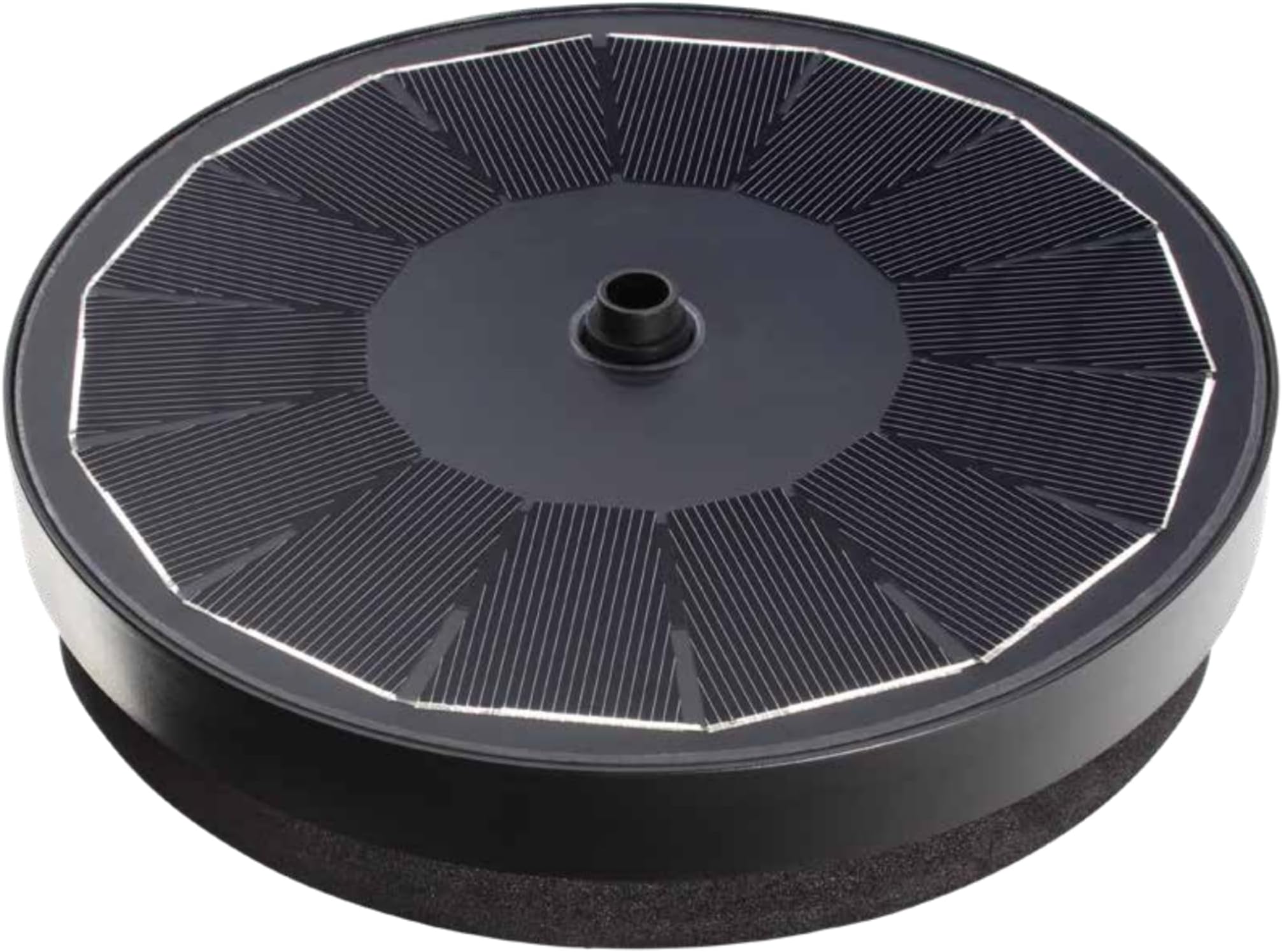 Blagdon Liberty Solar Floating Fountain Pump for Small Ponds, Water Features, Bird Baths, with Crystal Glass Panel, Five Fountain Displays, All Fittings Included, Max Flow Rate 180 LTR/hr, 2.2 Watts