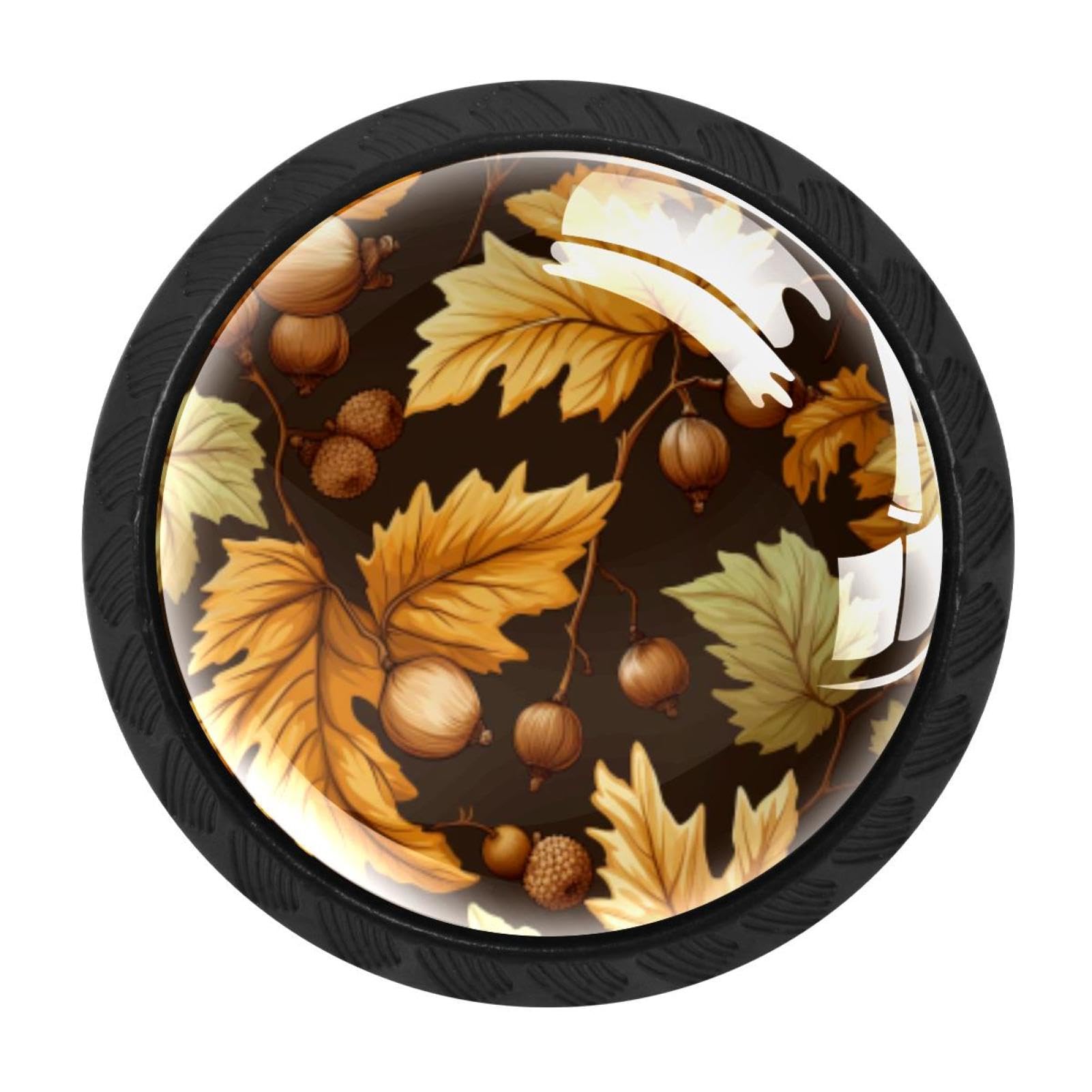 Chenzzzz Multicolored 12 4 Pack Thanksgiving Acorn Kitchen Cabinet Knobs Drawer Knobs Door Dresser Handles For Personalized Gifts Great For Any Occasion