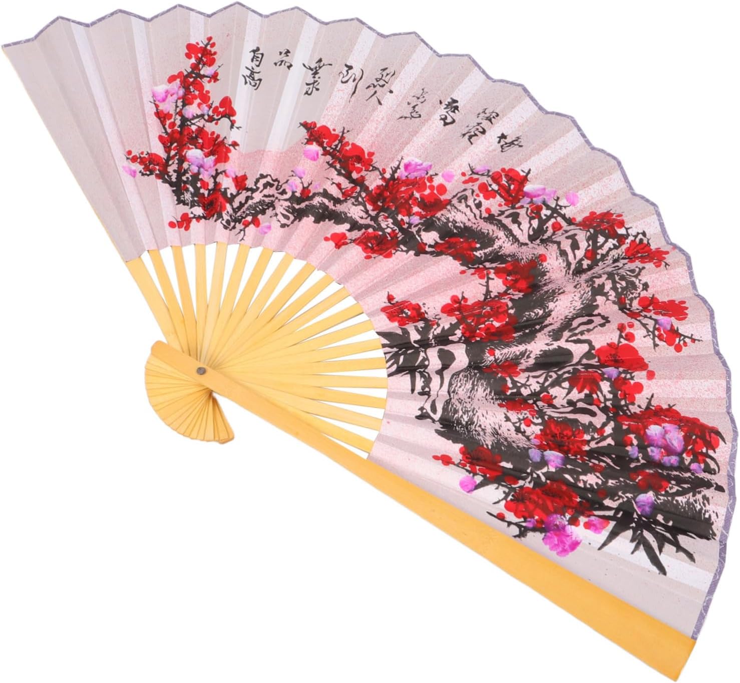 SOLUSTRE Chinese Style Large Folding Fan Wall Hanging Decoration for Homes