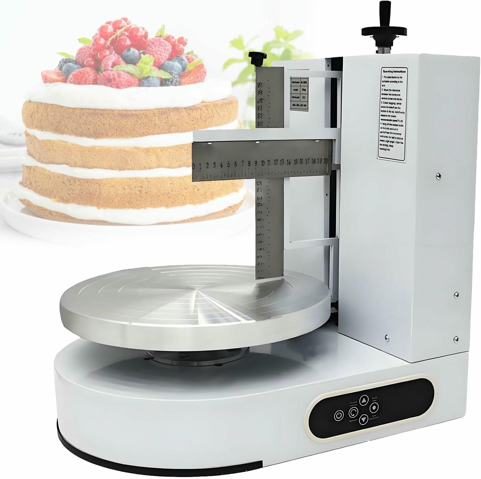 4-12-Calowa Maszyna Do Powlekania Ciast, Elektryczna Maszyna Do Lukrowania Ciast O Mocy 200 W, Maszyny Do Rozprowadzania Kremu Do Ciast Maquina Para Decorar Pasteles, Prędkość