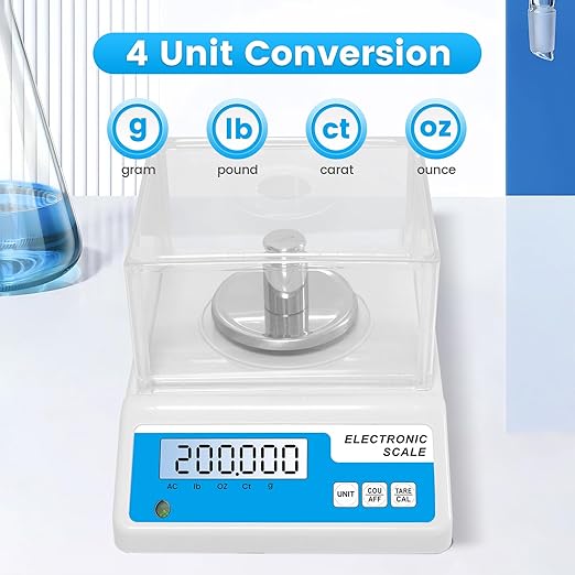 Balanza Analítica de Laboratorio 500g x 0.001g Digital Alta Precisión miniatura 2