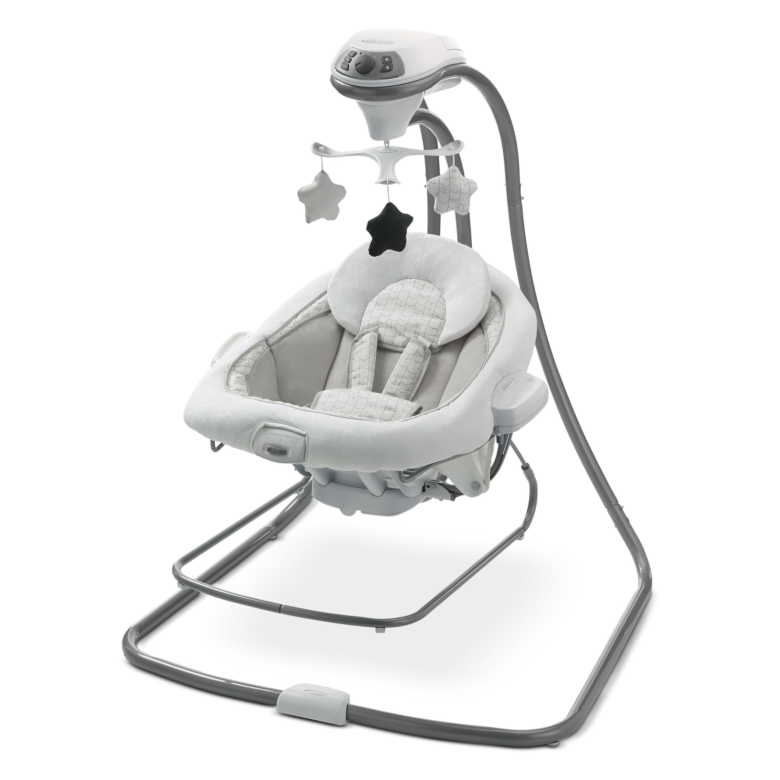 Graco DuetConnect LX Portable Baby Swing and Bouncer, Multi-Direction Baby Bouncer Seat, Multiple Swing Speeds, Great Gift for New Parents, Redmond