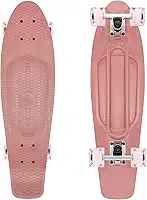 KMX Skate de 55 e 68 cm, skate clássico para iniciantes e avançados, mini cruiser board para meninos, meninas, crianças, estudantes, adultos, adolescentes (27 Dusty Rose)