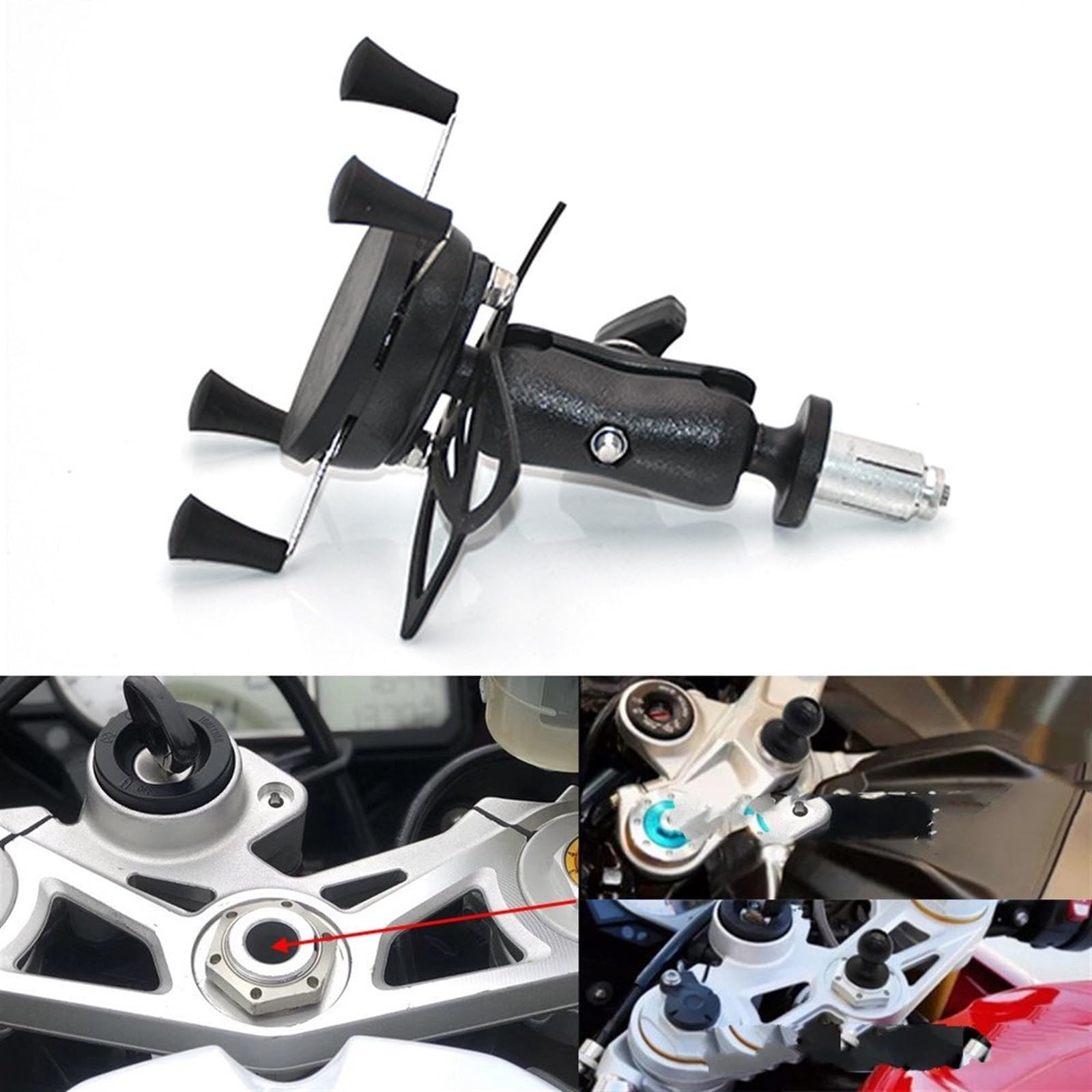 Soporte Navegación GPS Soporte Teléfono Móvil para Cámara Acción Navegación para S1000RR 2010-2017 2012-2014 Soporte Montaje para Motocicleta 2013 2015 201 Soporte para Teléfono