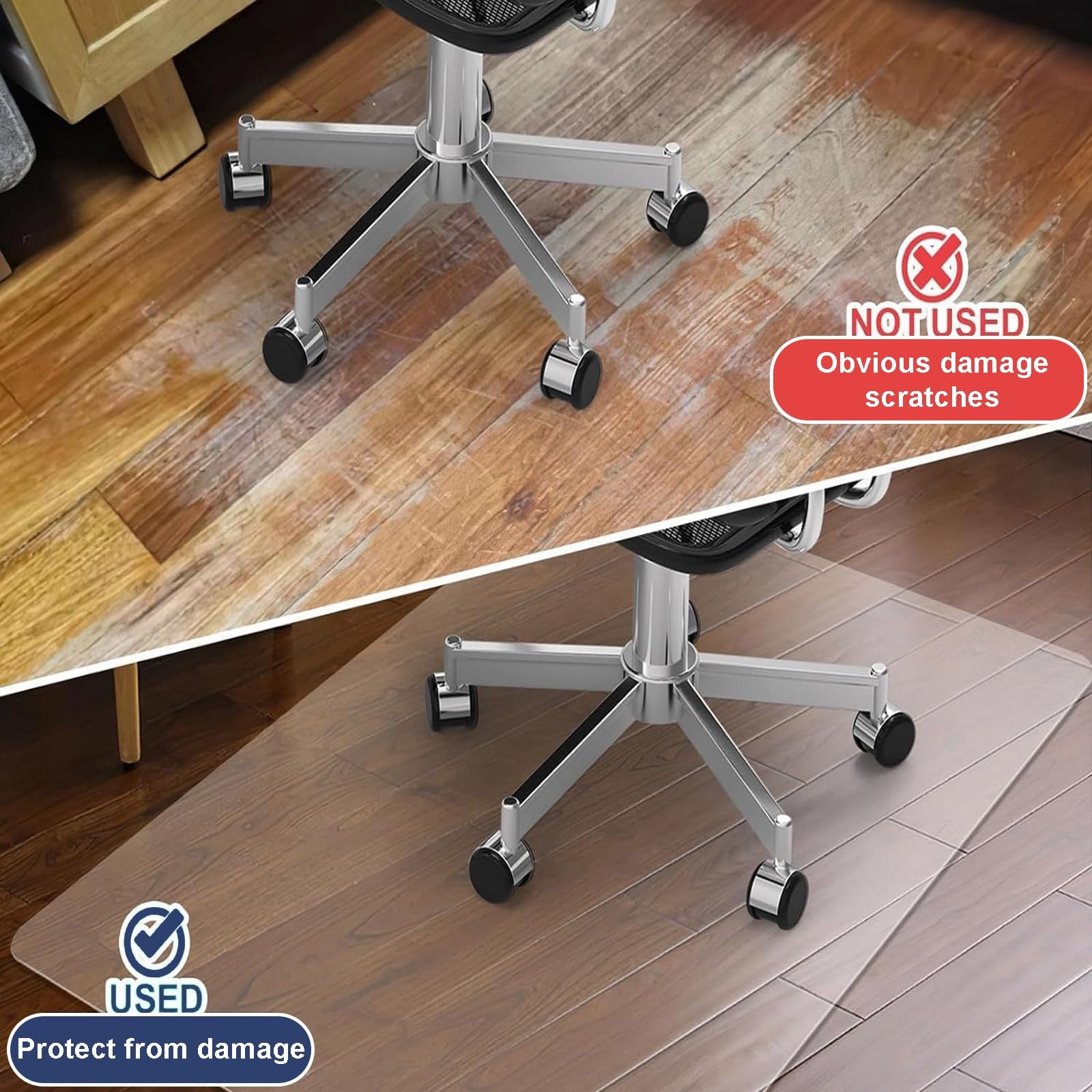 Lar - Tappetino antiscivolo da scrivania, impermeabile, in PVC, per casa e ufficio, spessore 1 mm, per computer portatili e tavolini taglierini (180 x 280 cm)