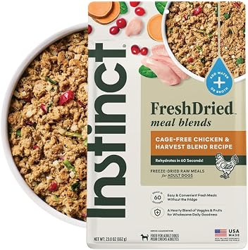 Instinct Freeze Dried Meal Blends, Chicken & Harvest Blend, 23 oz. Bag