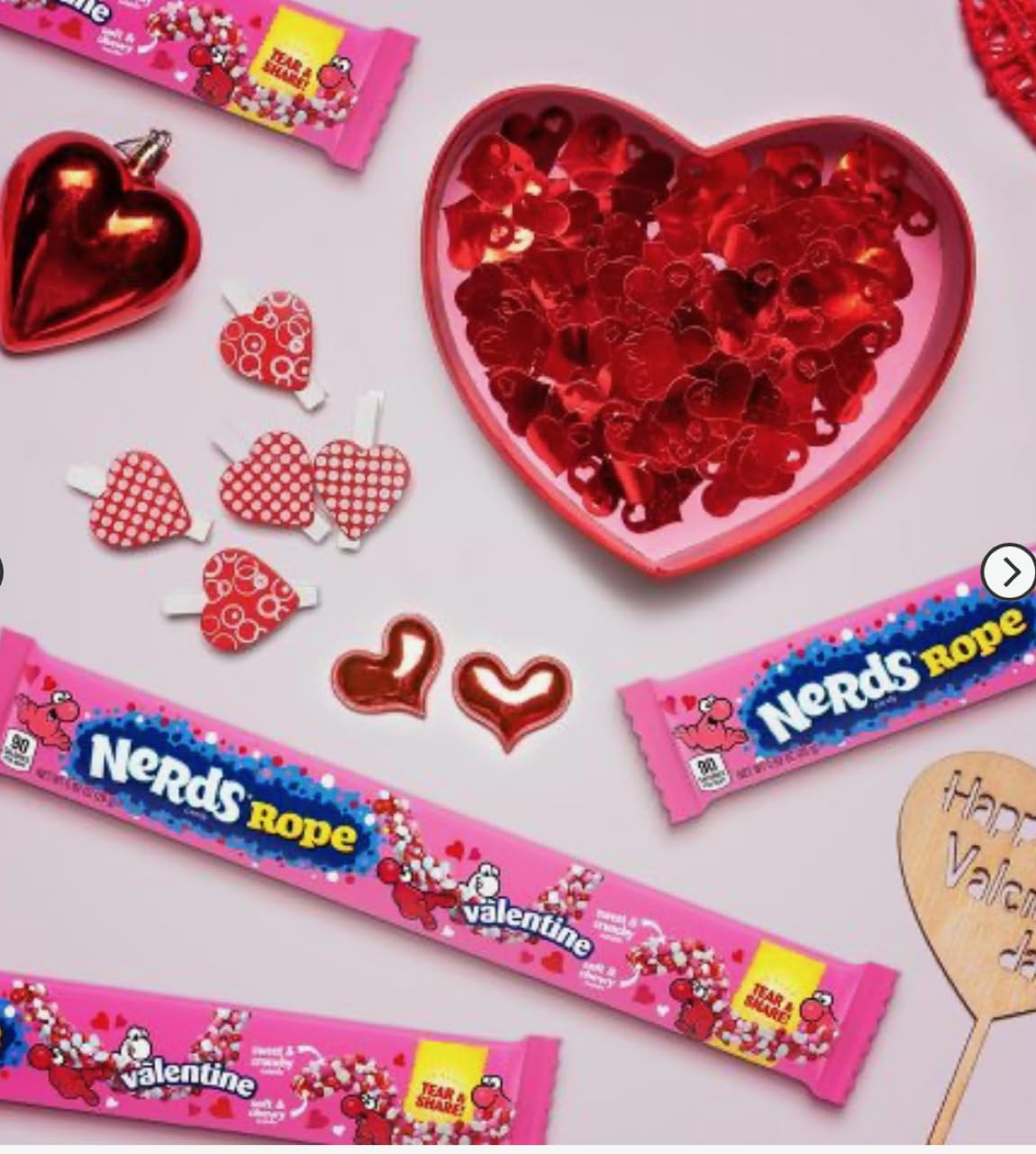 Amazon.com : Special Edition NERDS Rope Valentine Candy | Sweet