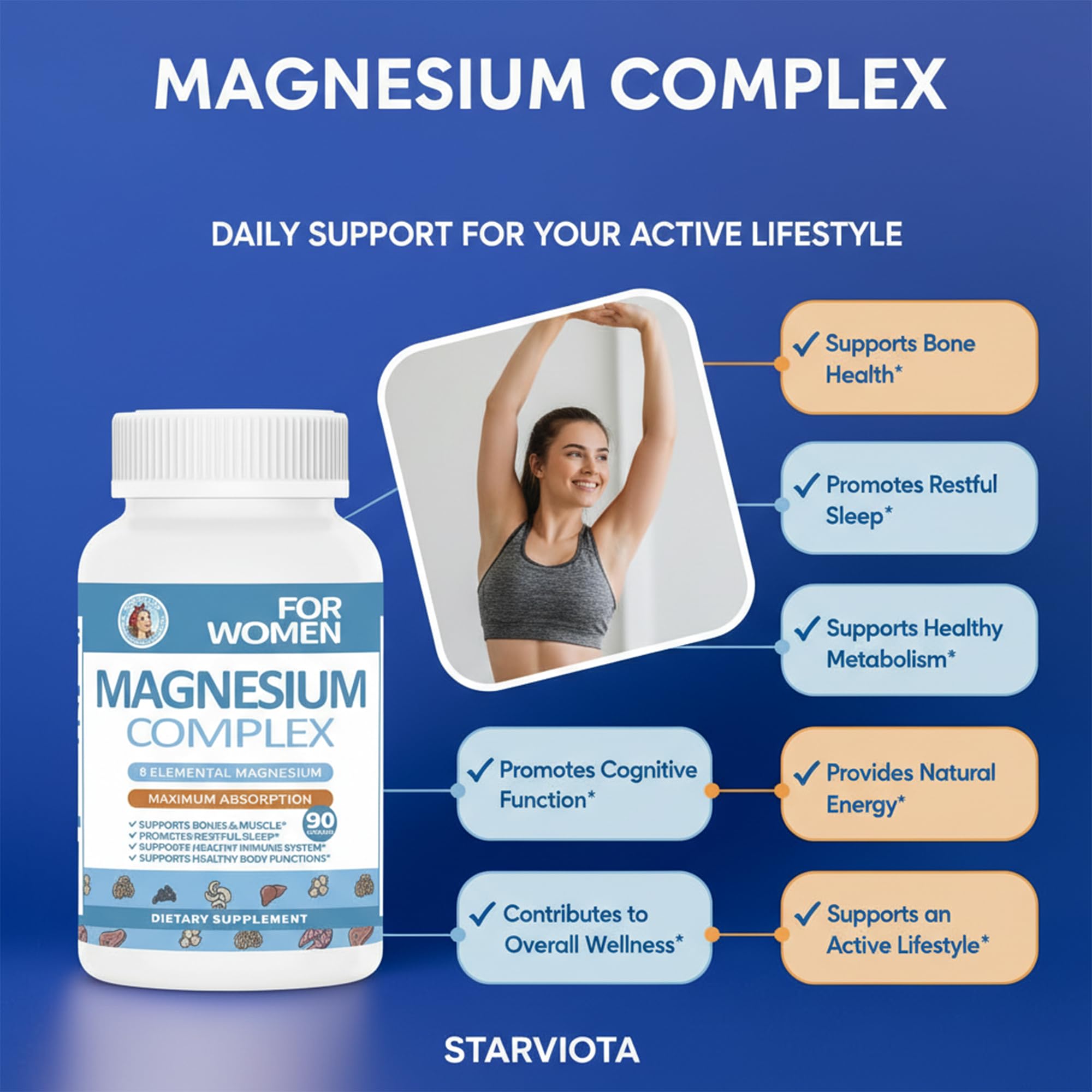 Magnesium Glycinate Supplement, 90 Capsules – Supports Sleep, Muscle & Heart Health – Vegan, Gluten Free, Non-GMO, Third-Party Tested — Amazon image 5