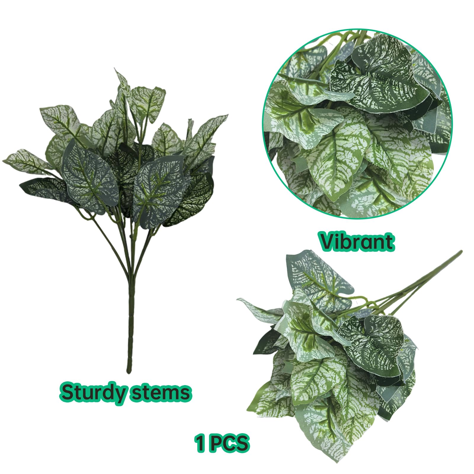 4-en-1 Plantes Suspendues et Hamac pour Reptiles – Ensemble de Décoration de Terrarium pour Reptiles avec Lianes Flexibles & Ventouses – Idéal pour Lézard, Caméléon, Gecko, Tortue (Vert)