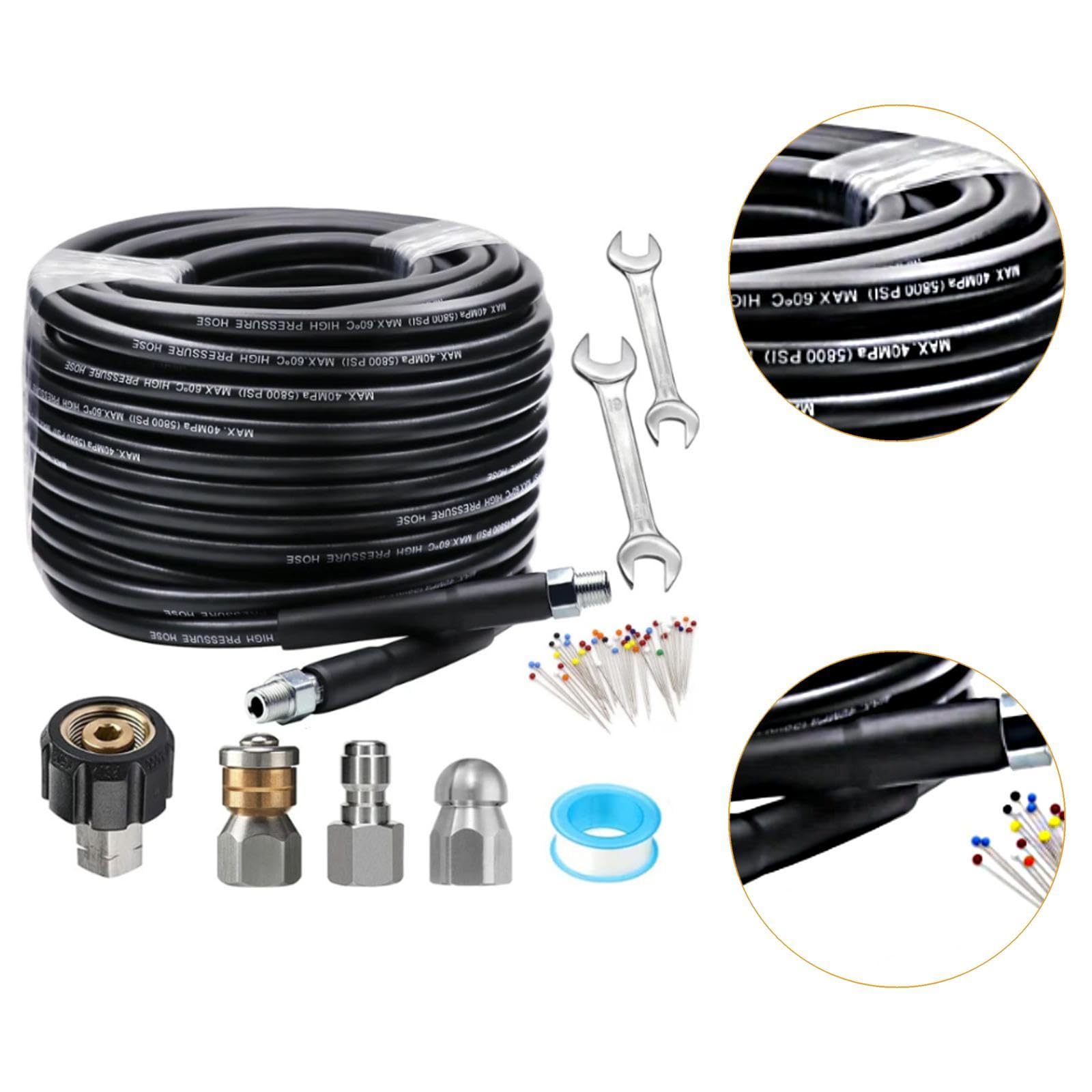 Kit per La Pulizia degli Scarichi, Accessori per Il Lavaggio Auto, Pulizia di Patio, Versatile, Impermeabile, per Uso Esterno, Stile J