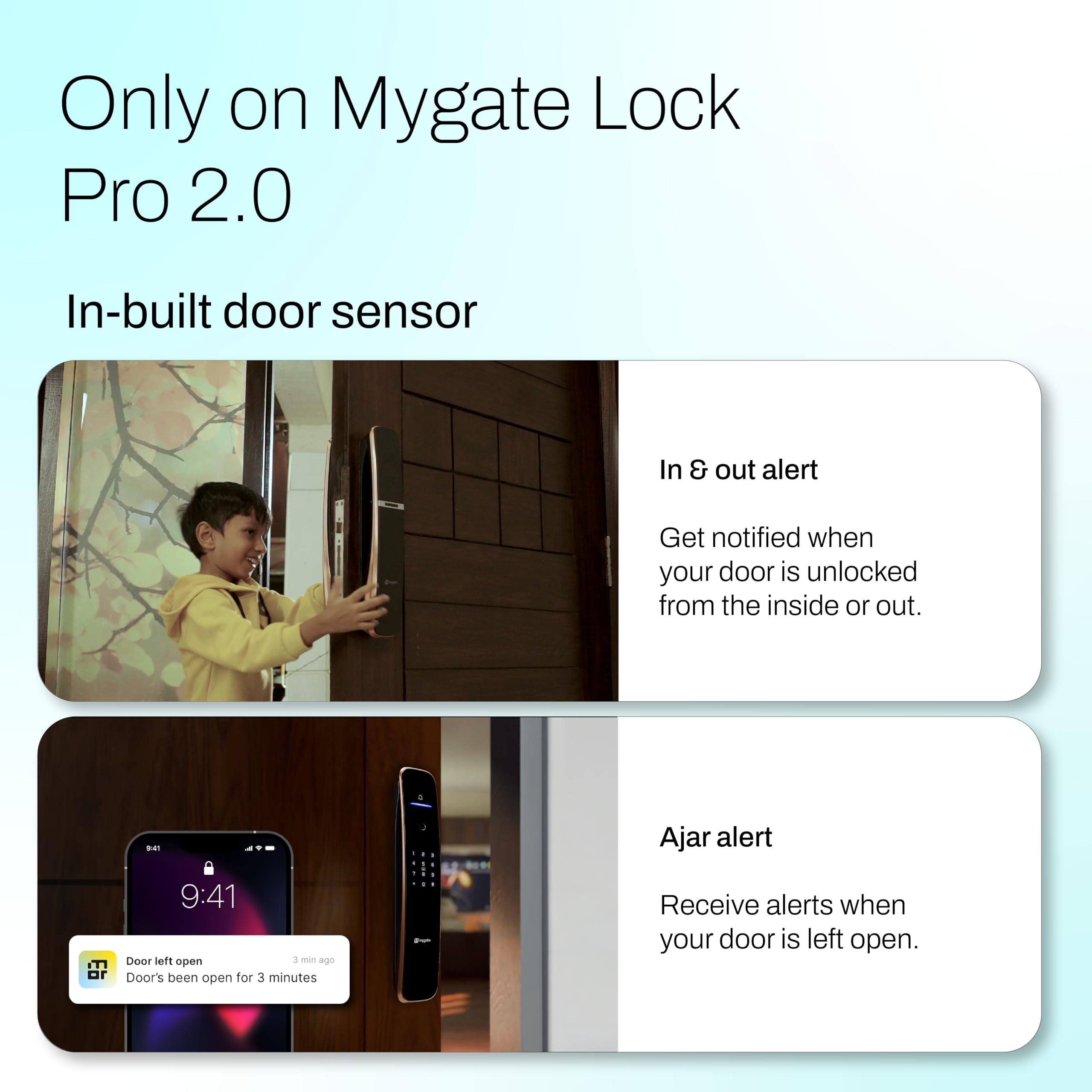 Mygate Smart Lock Pro 2 - WiFi & Biometric Security -2
