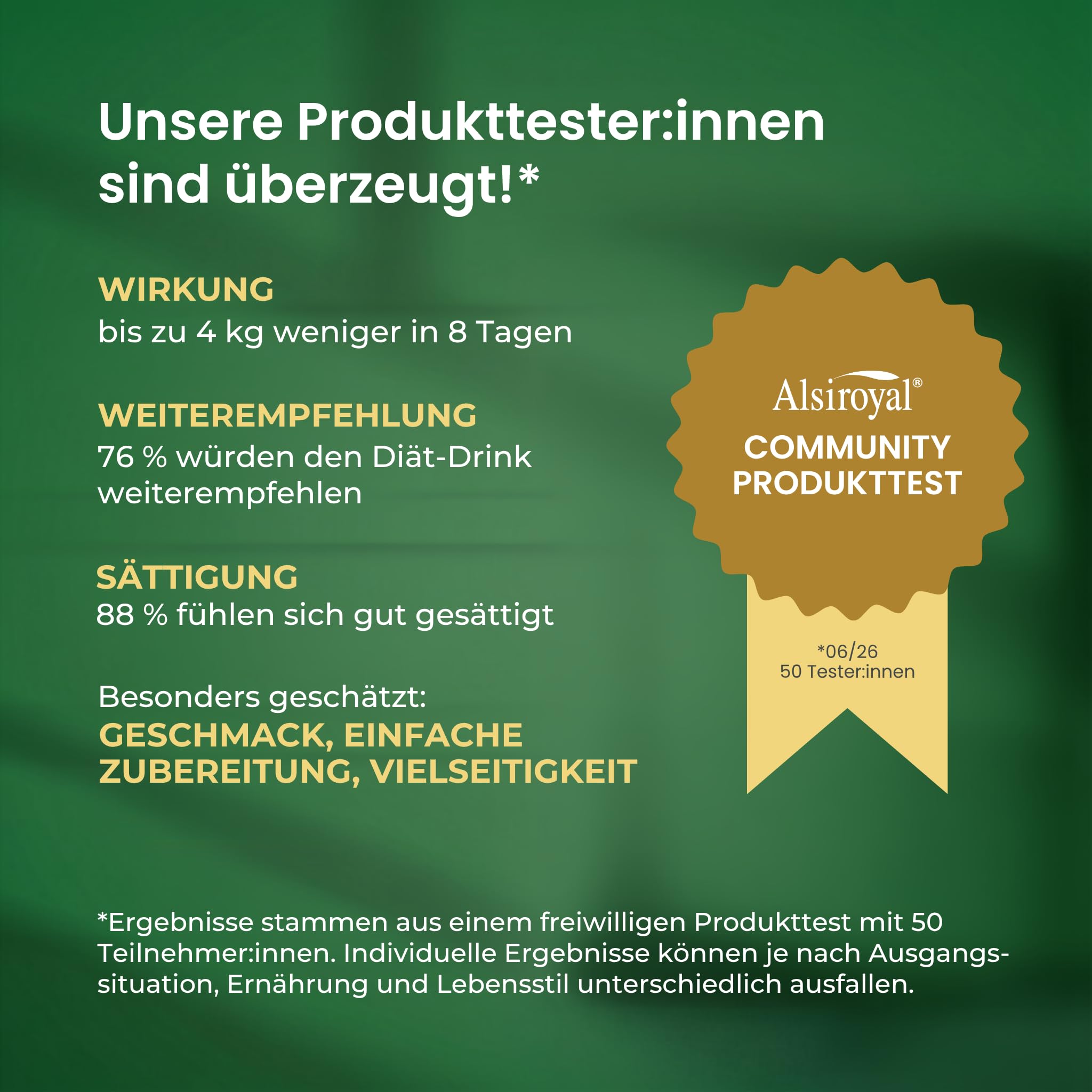 Alsiroyal Diät-Drink · Wirsamkeit bewiesen · schmeckt, sättigt, aktiviert | Abnehmshake & Diät Shake zum Abnehmen · Mahlzeitenersatz ohne Zuckerzusatz · ballaststoff- & eiweißreich · vegan, glutenfrei