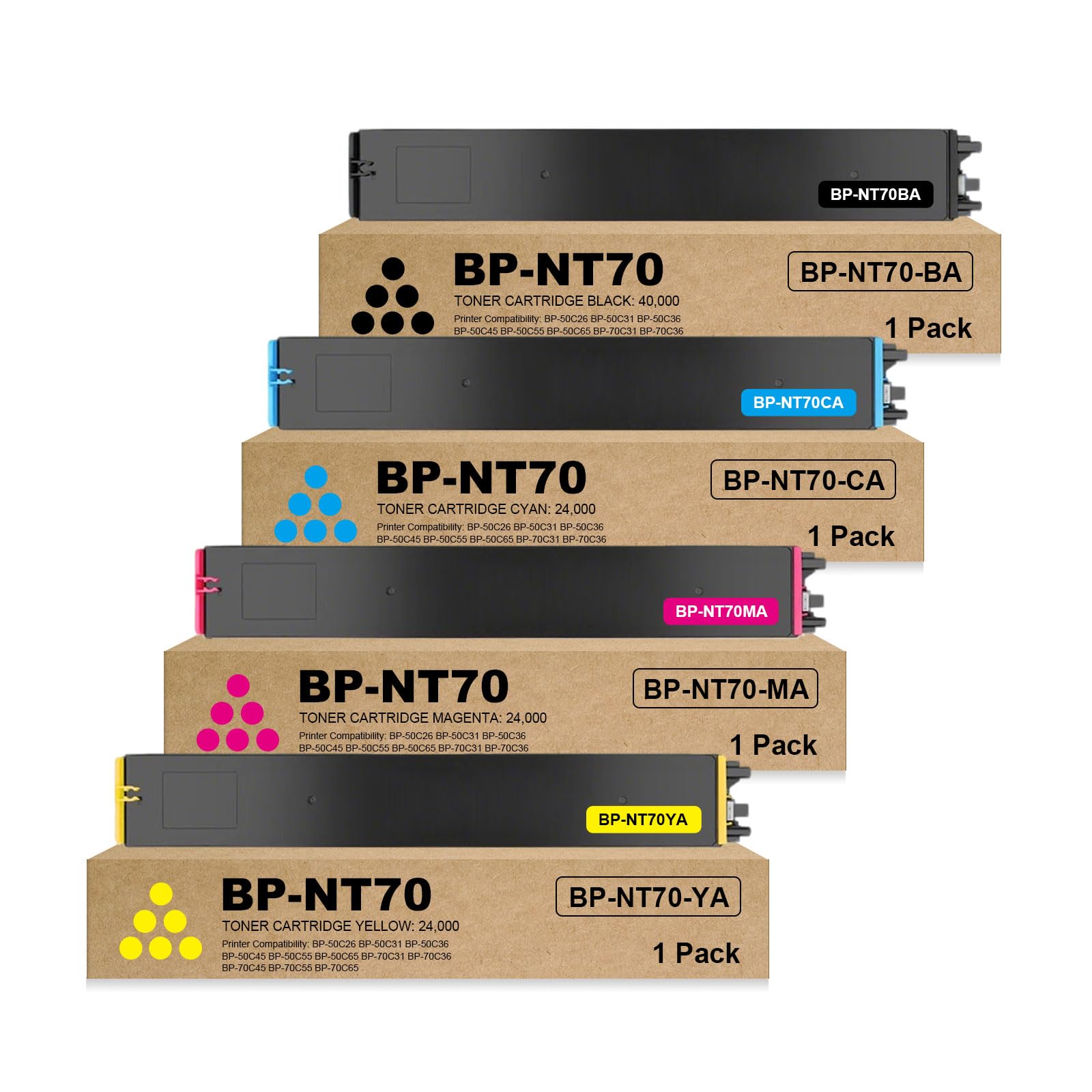 Toner Sharp BP NT70YA impression pour agences de design - 8