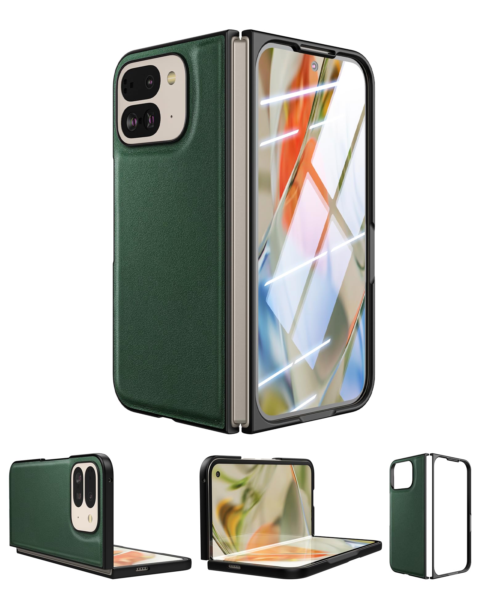Coque Pixel 9 Pro Fold étui vert pour charge sans fil nomade - 8