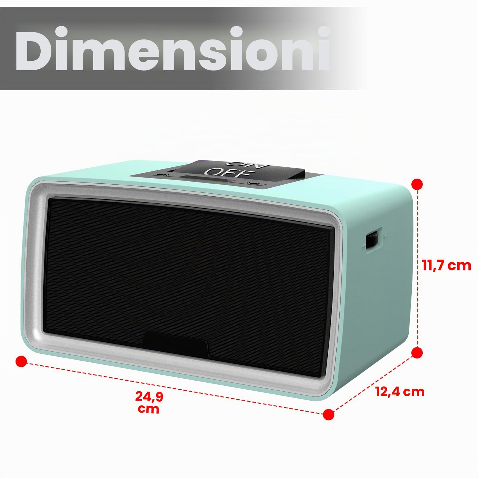 Lettore musicale semplice per anziani – Lettore audio facile con scheda TF da 32 GB, lettore MP3 a grande pulsante per anziani, ipovedenti, pazienti con Alzheimer