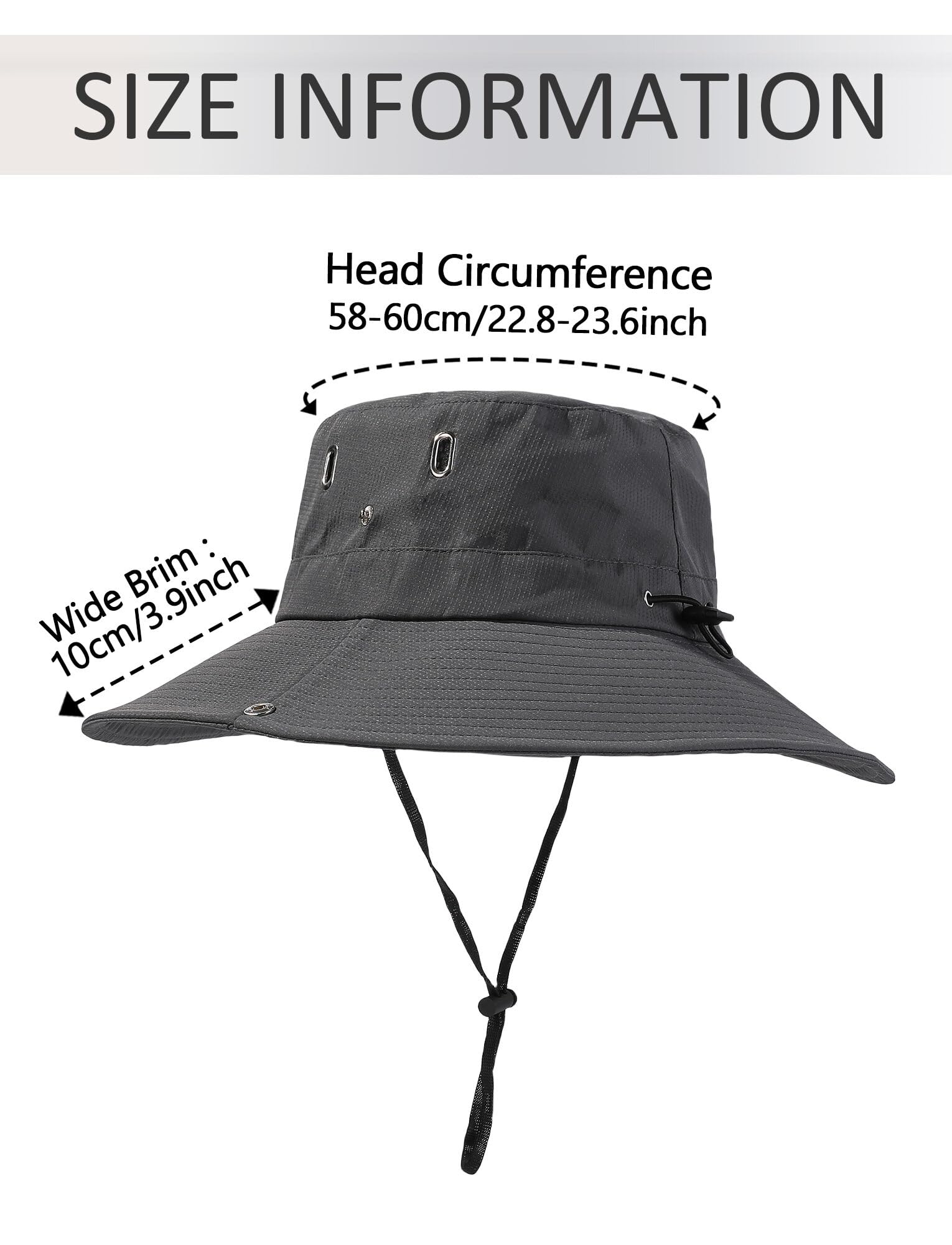 FEOYA Casquette Desert Homme Chapeau de Soleil Randonnée Cyclisme Camping Pêche Protection UV