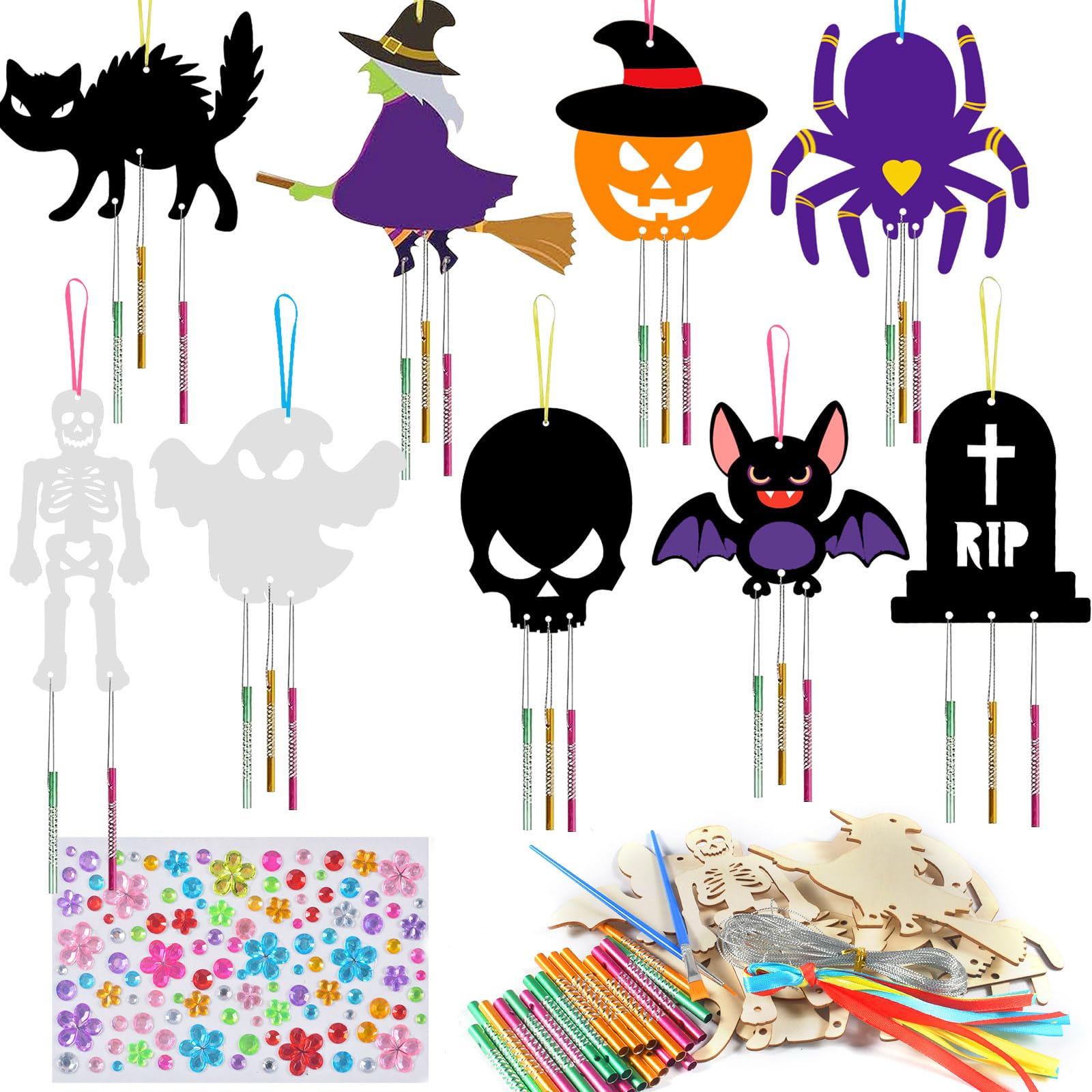 Décoration Noël Bricolage Kit DIY Carillons De Noël En Bois - 10