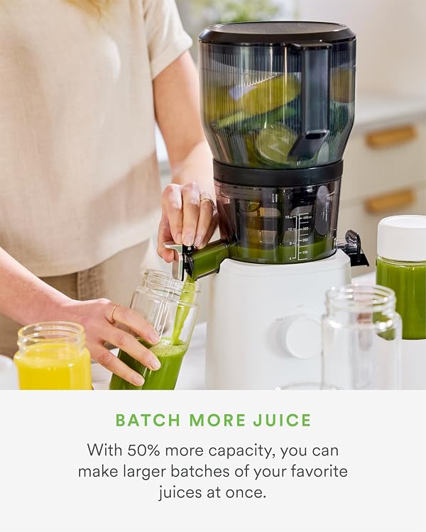 Nama Large Hopper – Wide Mouth Nama Juicer Attachment for J2 – High-Capacity Design for Batch Juicing (36–50 oz Yield) – Includes Removable Lid by NAMA - Image 3