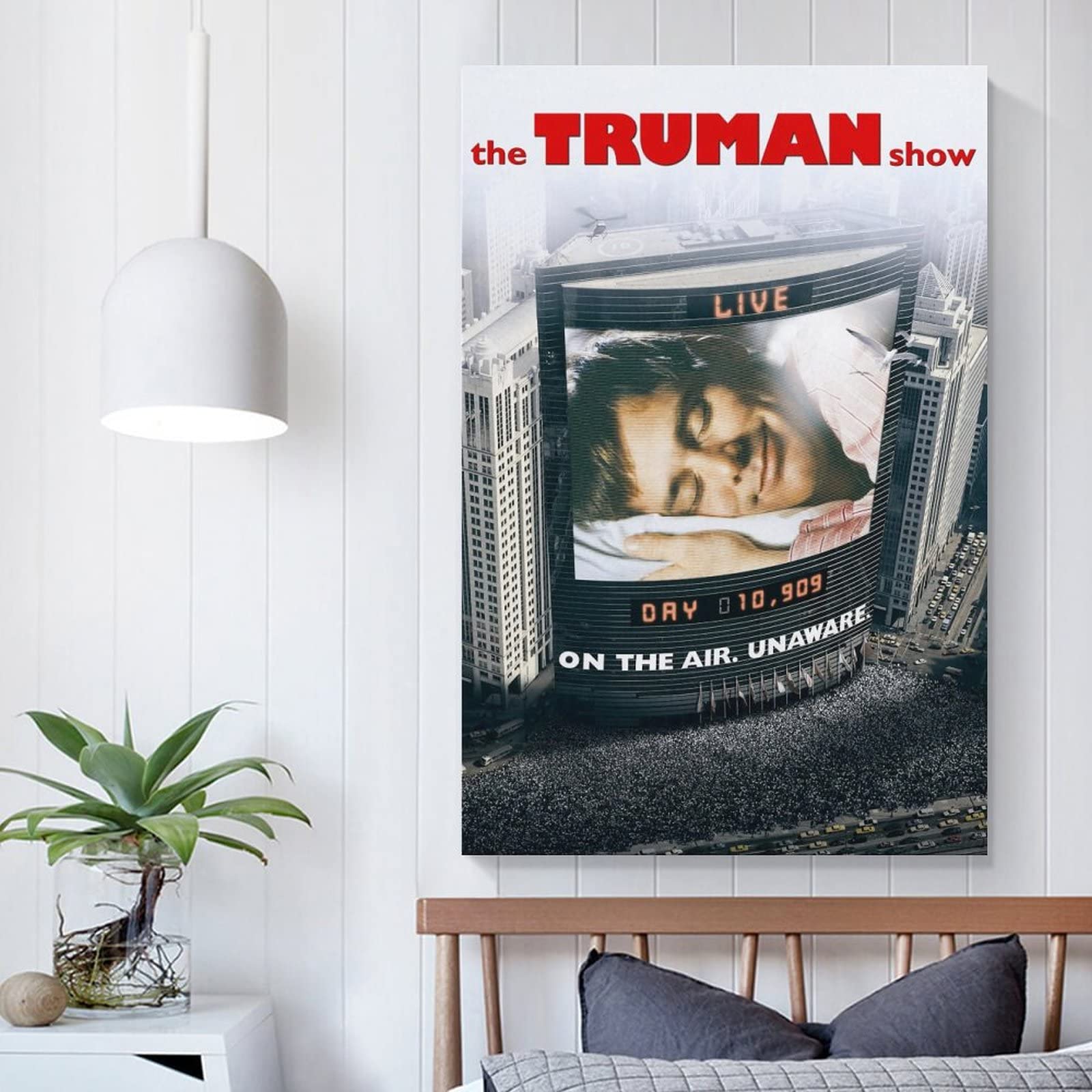 Poster Toile Truman Show 40x60 Cm - Décoration Murale Moderne Pour Chambre, Salon, Bureau