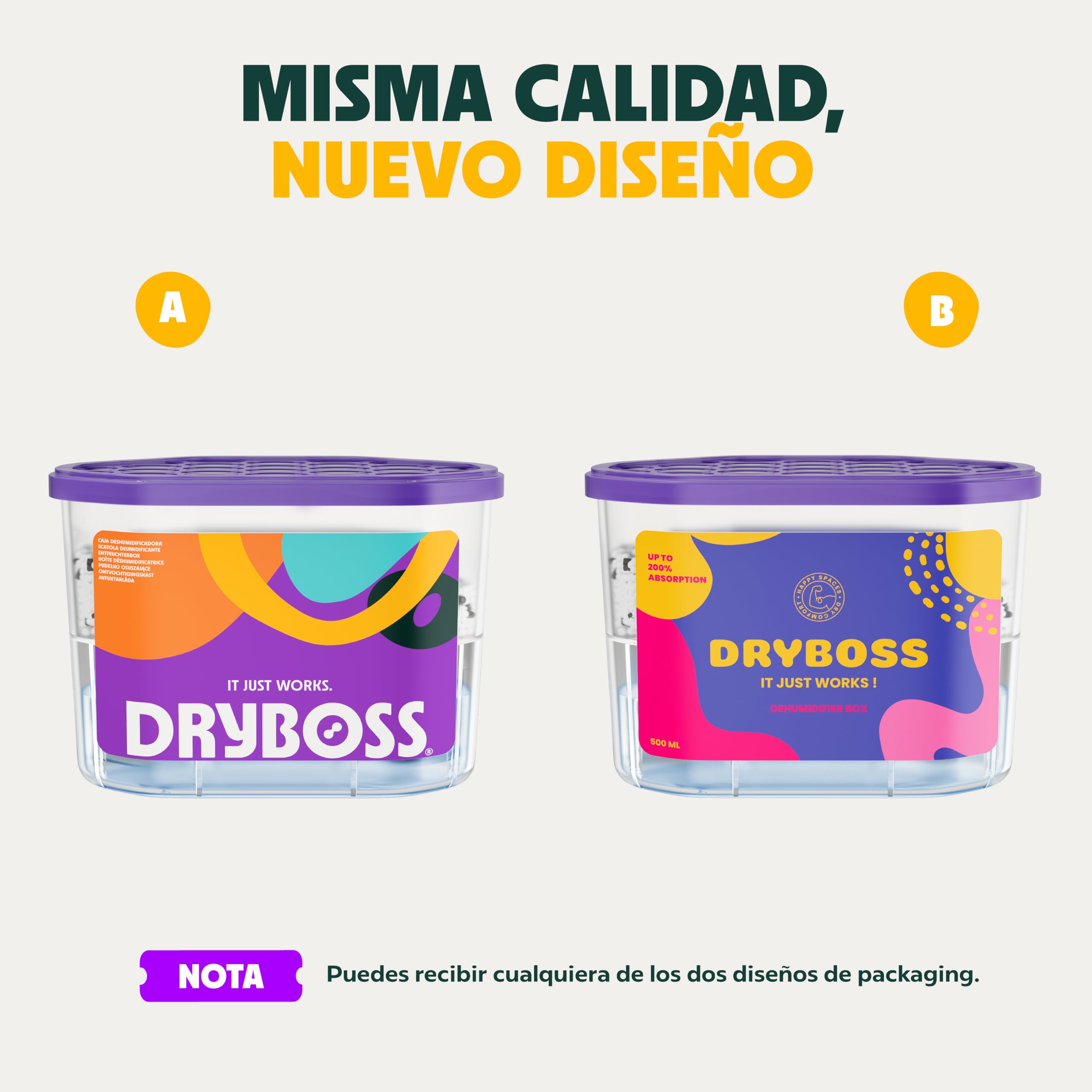 Pack x 6 Deshumidificador Absorbente Anti Humedades de Armarios, Interior Casa, Cajones, Habitacion, Pared, Coche. Quita Olores y Absorbe Humedades. Previene Condensación. Antihumedad