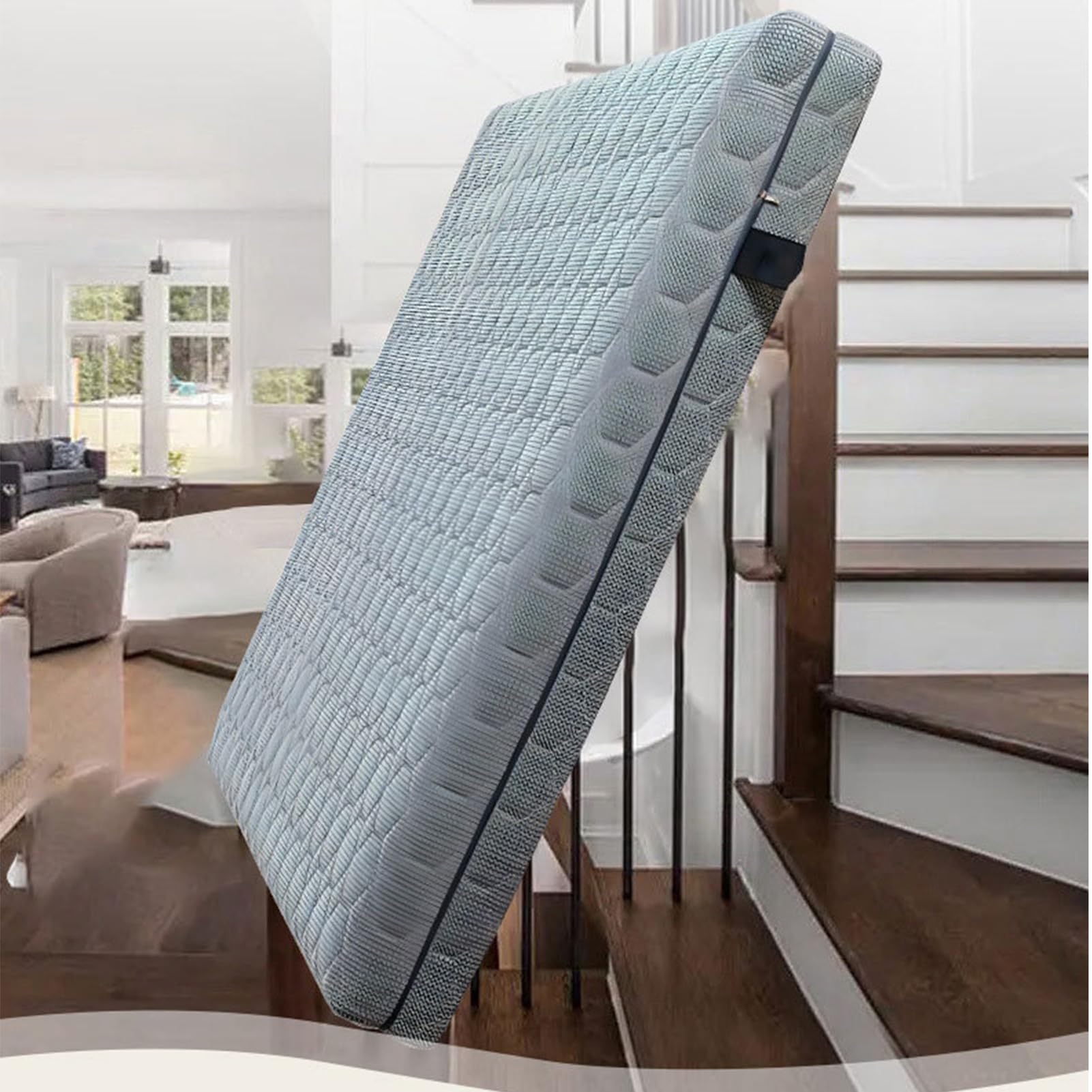 Colchón ortopédico de espuma viscoelástica altamente transpirable, 22 cm de grosor, alivio de presión, tamaño individual 150 x 190 cm, perfecto para apoyo