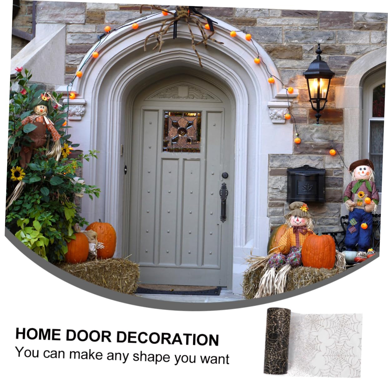 EXCEART 4rotoli Tulle Decorativo Per Halloween Rete Di Ragno Elegante e Versatile Per Decorazioni Di Feste e Progetti Creativi