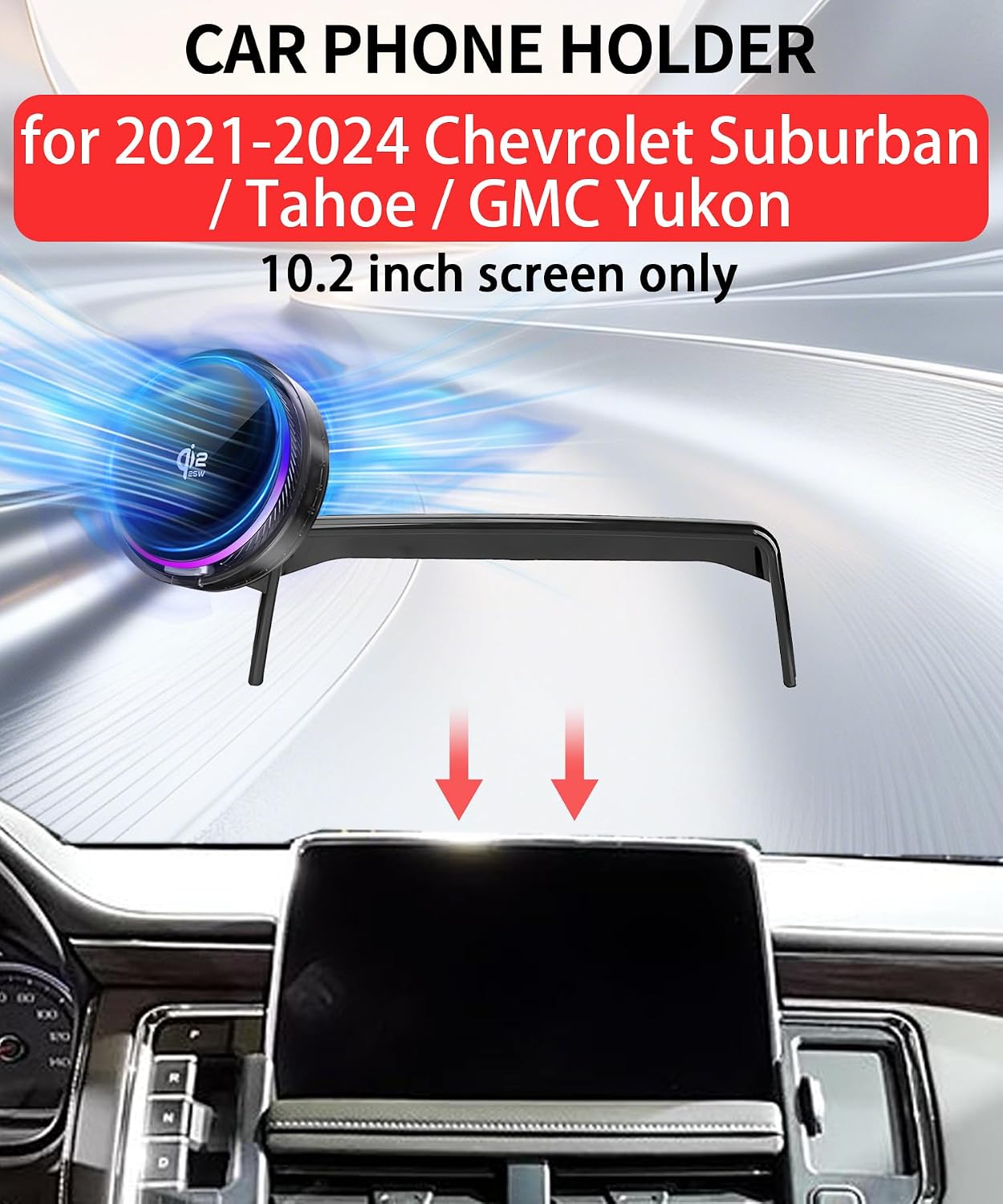 25W Car Mount Charger for Chevrolet Suburban/Tahoe/Yukon 2021-2024 image 2