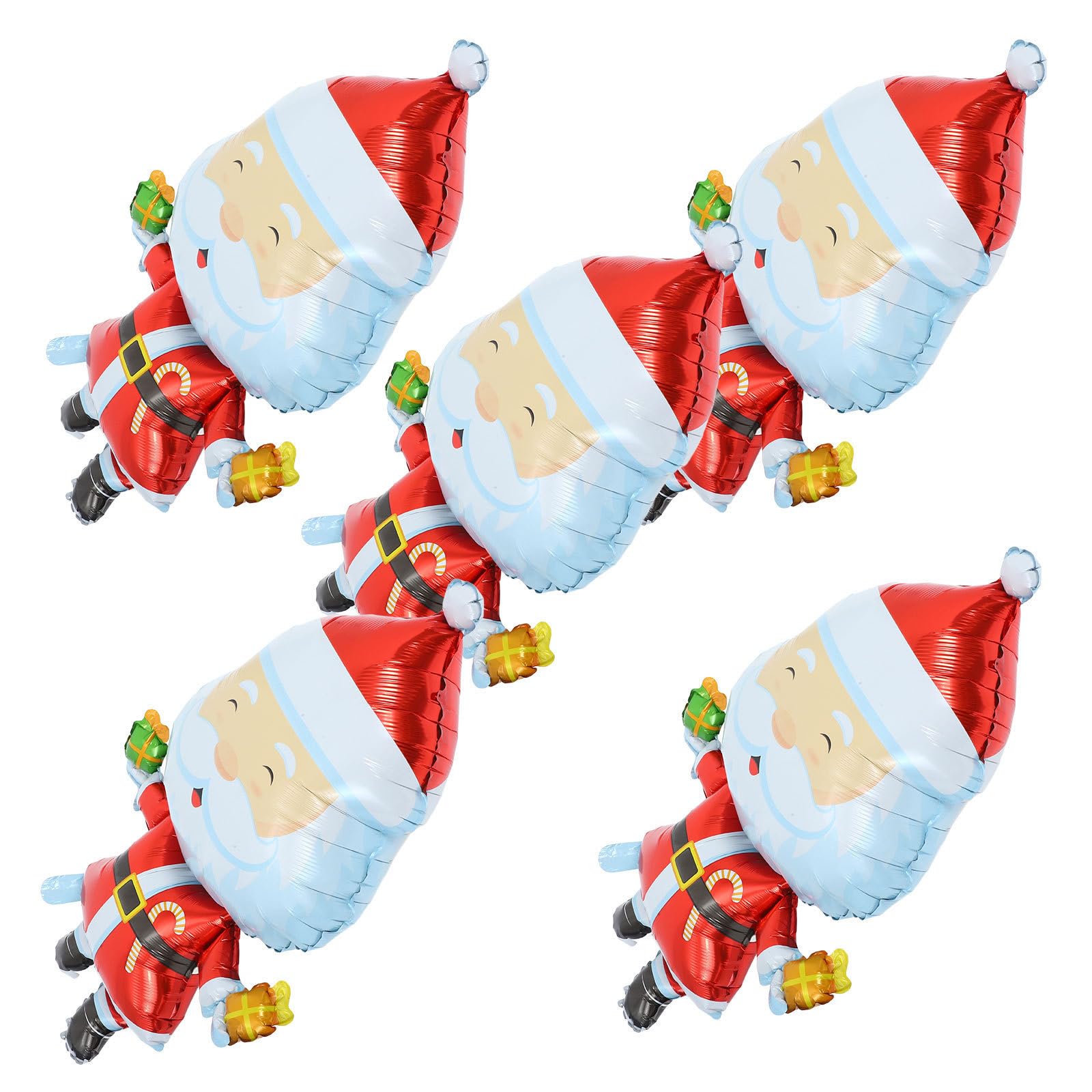 25 Pezzi Pallone di Babbo Natale in Alluminio per Feste di Natale