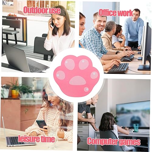 Miniatura 7 de Alfombrilla de mouse para computadora portátil, alfombrilla de ratón, soporte para teclado, almohadilla de teclado lindo cojín de garra de gatito,