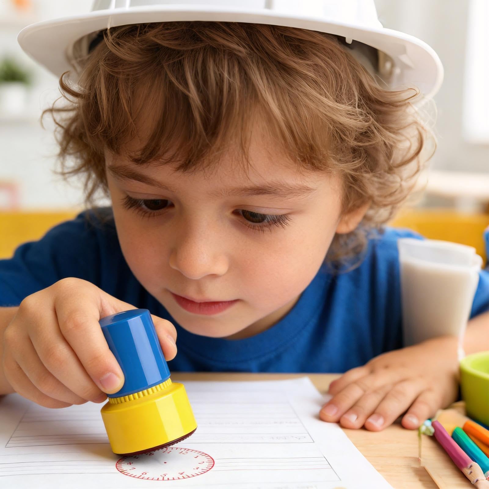 'orologio, Attività divertenti educative per imparare l'ora, 'orologio dei bambini, per l'aula per bambini a casa d'arte pittura scrapbook compleanno festa scuola e festa