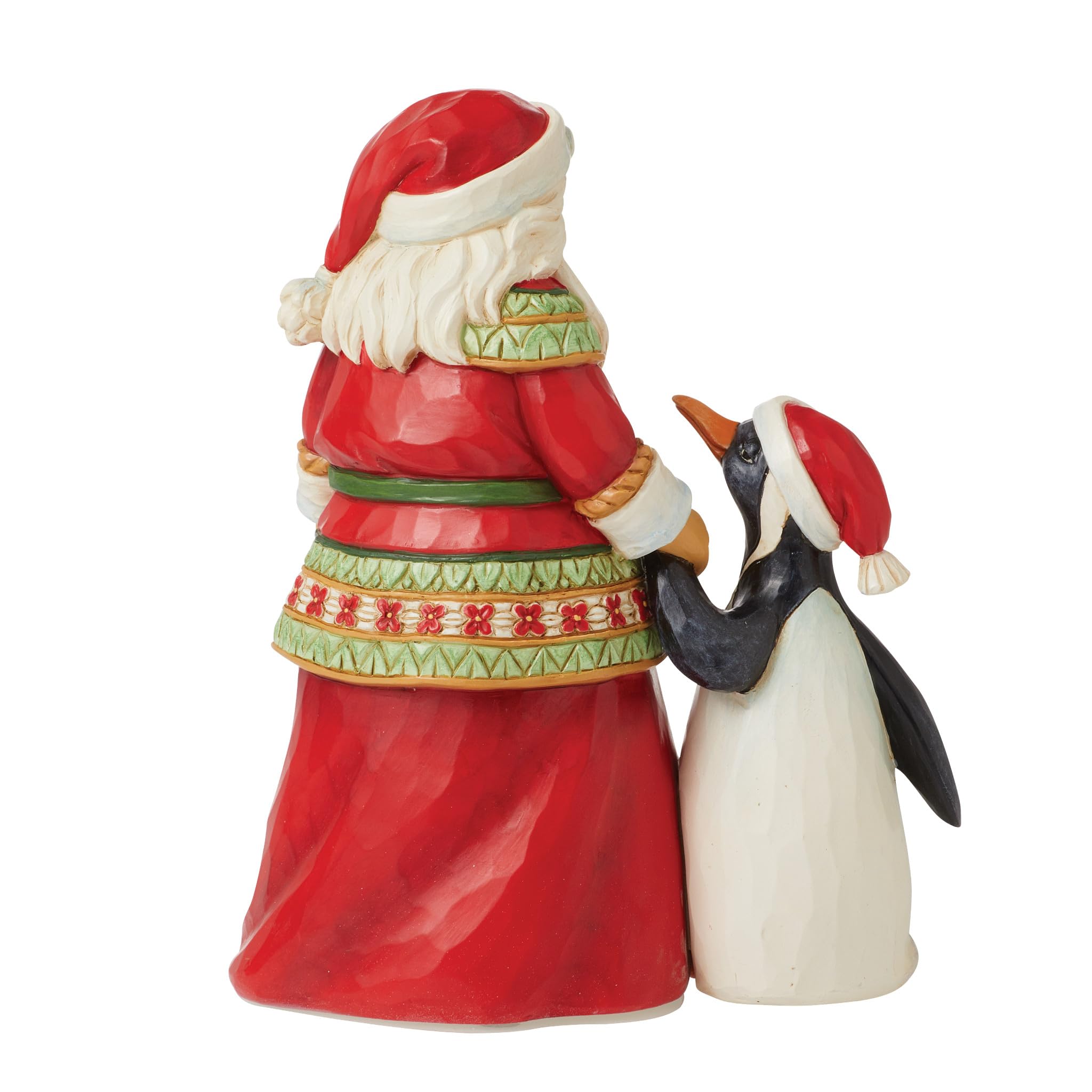 Department 56 Snowbabies Christmas Memories Santa I'm on My Way Figurine, 5.2 Inch, Multicolor
