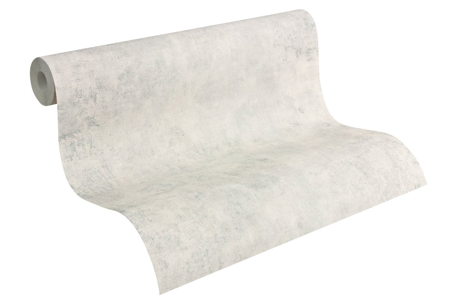 As Creation Bricoflor White Concrete Effect Wallpaper Paste The Wall Washable And Strippable Vinyl Wallpaper 10.05 X 0.53 M from B&Q