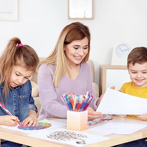 Miniatura 6 de ZSCM Paquete de 194 bolígrafos de gel con purpurina, 100 bolígrafos de colores artísticos, incluyendo 94 bolígrafos de gel, 6 bolígrafos de arcoíris