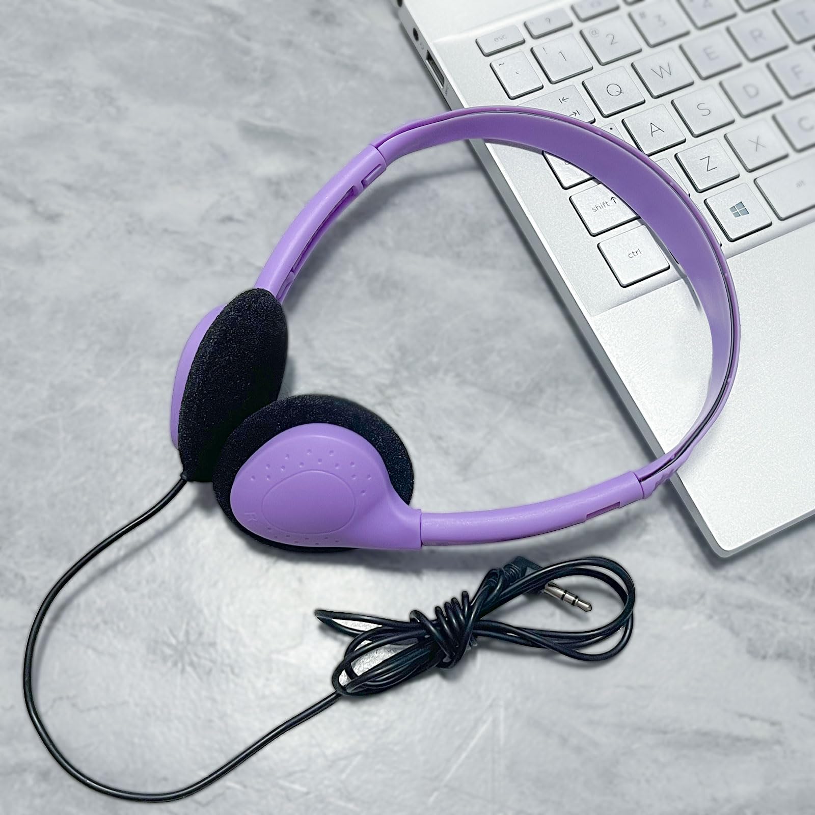 Confezione da 60 cuffie per bambini, studenti, scuola, aula, regolabili, con jack da 3,5 mm, per biblioteca, bambini e adulti (004 cuffie multicolore)
