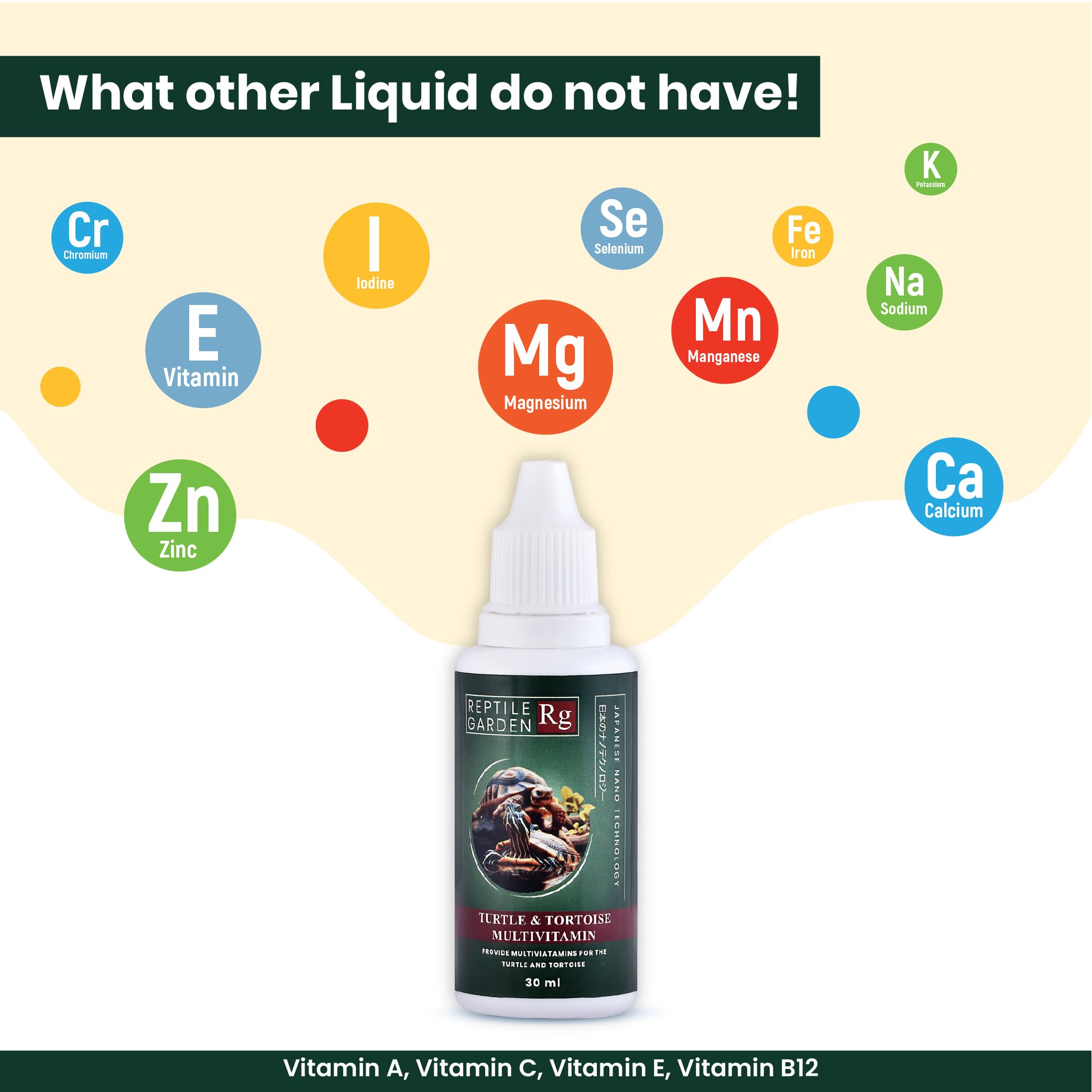 Reptile Garden Turtle & Tortoise Multivitamin Supplement 30ml Complete  Liquid Formula with Vitamins A, C, E, B12 & Minerals Supports Growth,  Immunity & for Aquatic & Semi-Aquatic Reptiles : Amazon.in: Pet Supplies