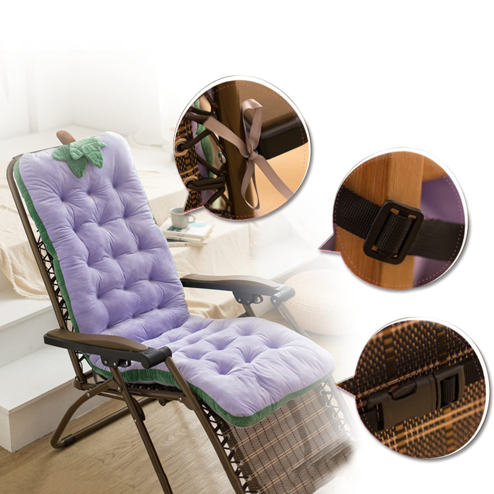Cuscini Materasso per lettino prendisole Cuscino per lettino prendisole Cuscino per sdraio 170x53x489 cm Materasso per lettino prendisole antiscivolo per poltrona relax Copertura per lettino