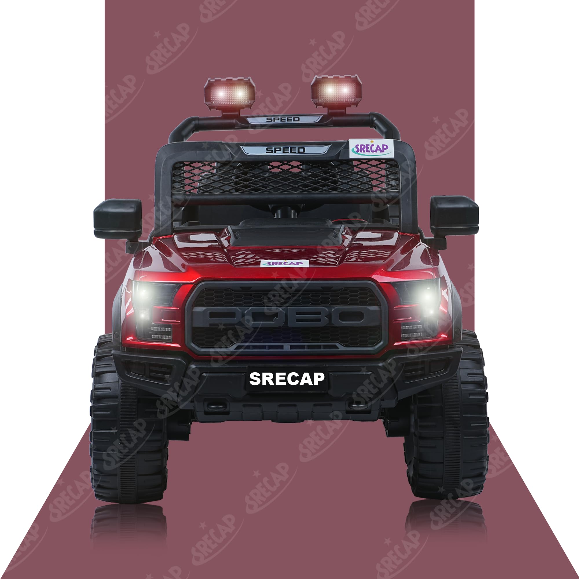 SRECAP Battery Operated 4x4 Big Size Jeep 12V Battery Jeep Battery Operated Ride On - Color Red (B0DCJKR9VG) Amazon Price History, Amazon Price Tracker