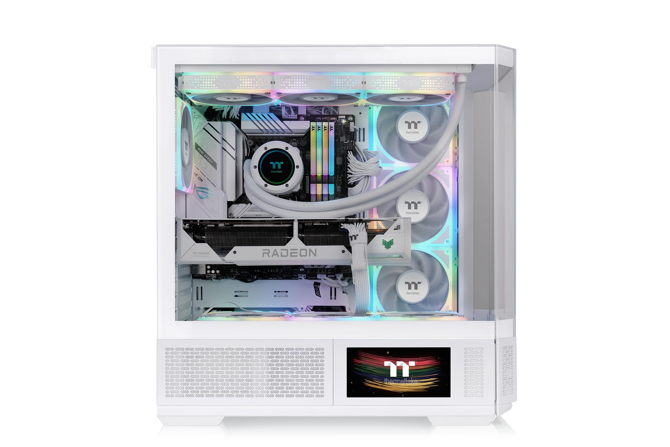 Thermaltake View 370 TG ARGB | Podwozie Mid Tower | Śnieg