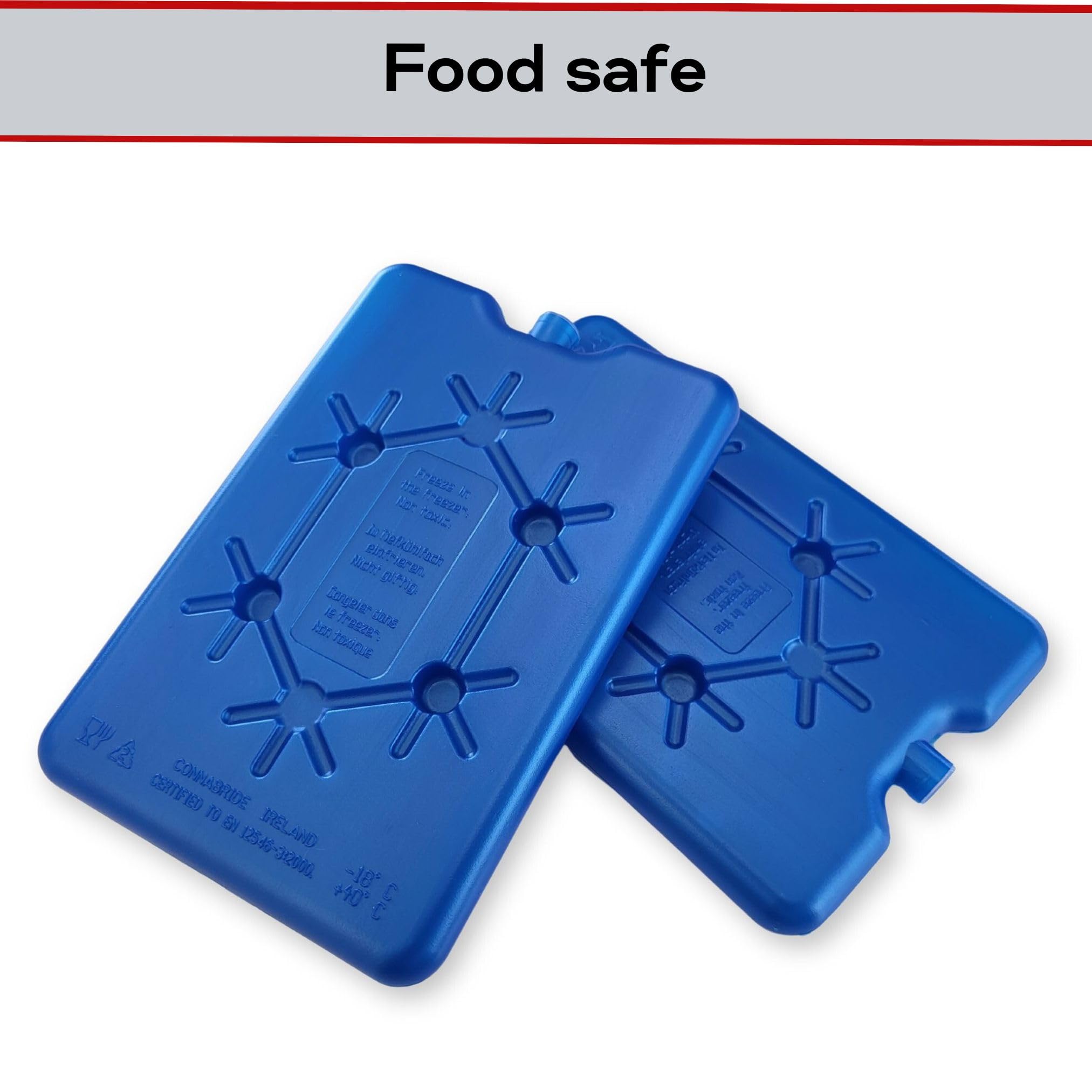 ToCi Ice Packs Flat Freezeboard Cooling Elements for Cool Box or Cool Bag - 4, Blue, 11.0 cm x 1.4 cm x 16.5 cm - Image 3