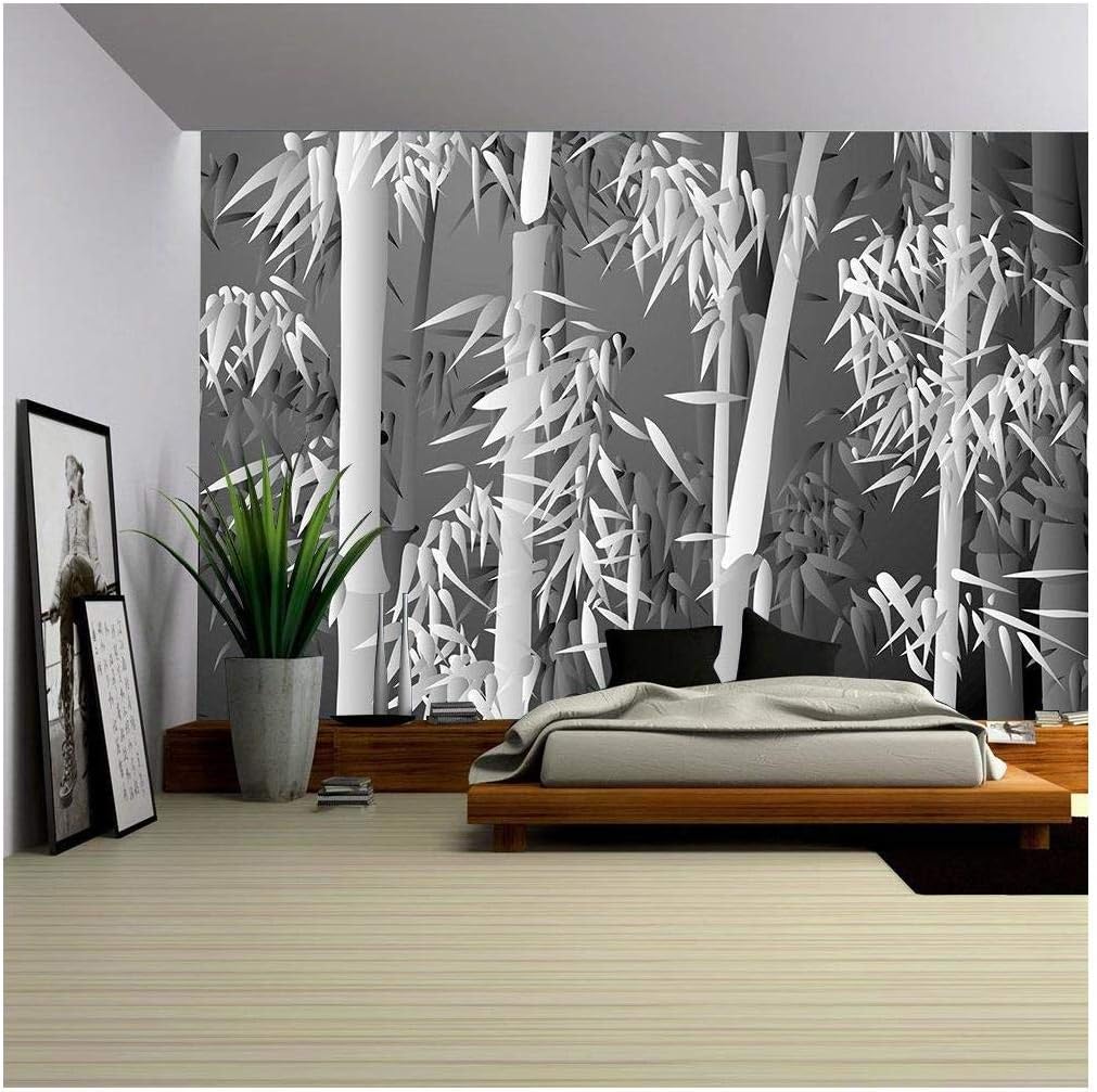 wall26 - Bamboo Forest - Removable Wall Mural | Self-Adhesive Large Wallpaper - 66x96 inches