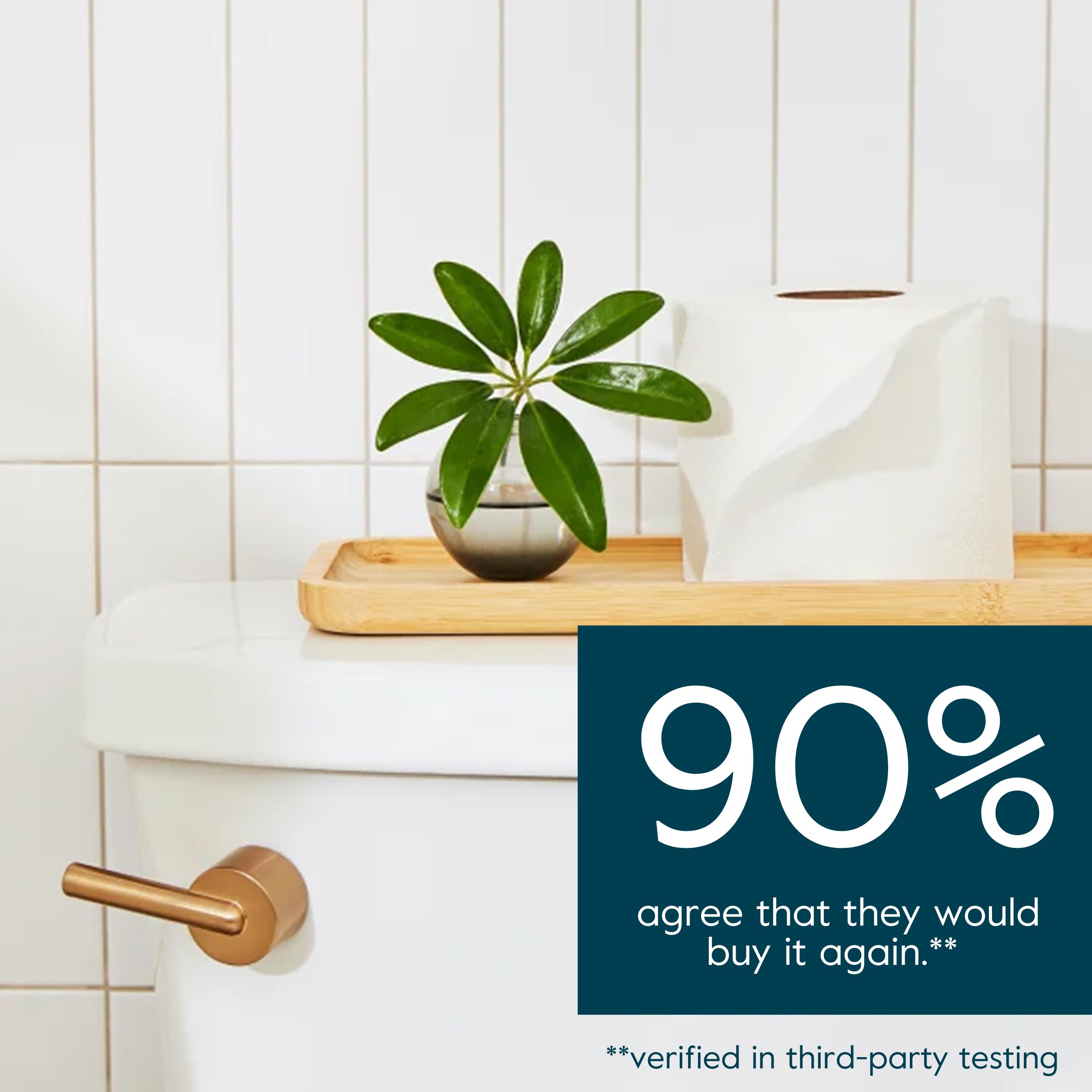 Grove Co. Papel higiénico de bambú sin árboles y seguro séptico, ultra suave, duradero y absorbente, hojas de 3 capas (1 rollo = 44.4 pies cuadrados) a granel (paquete de 18 rollos)