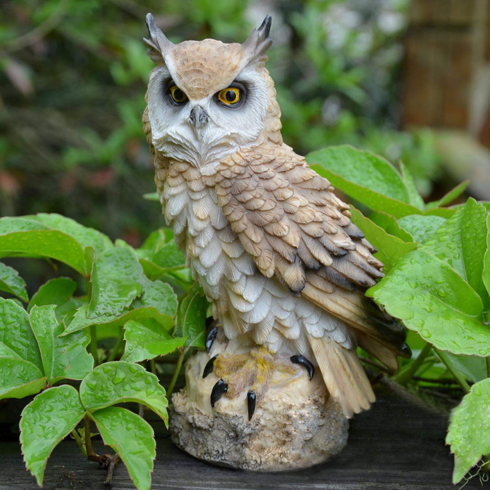 Amazon.co.jp: CosHall 鳥専用 鳥よけ 本物そっくり フクロウ 置物