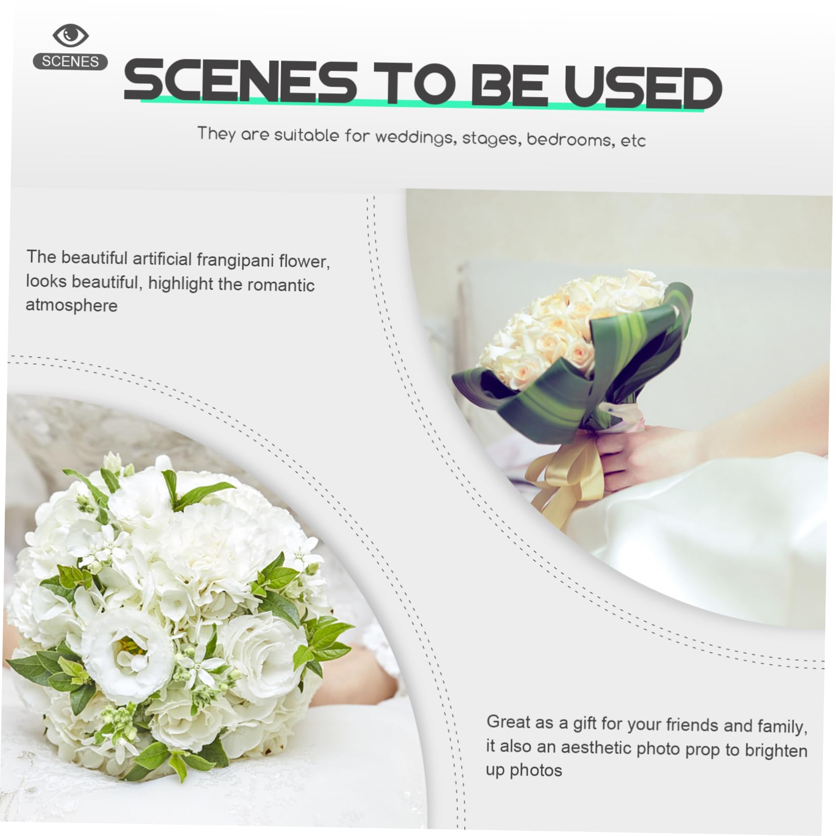 300stücke Künstliche Plumeria Blumen Hawaiian Frangipani Für Hochzeit Party Und -Dekoration Lebendige Farben Vielseitig Einsetzbar Für Kreative Projekte