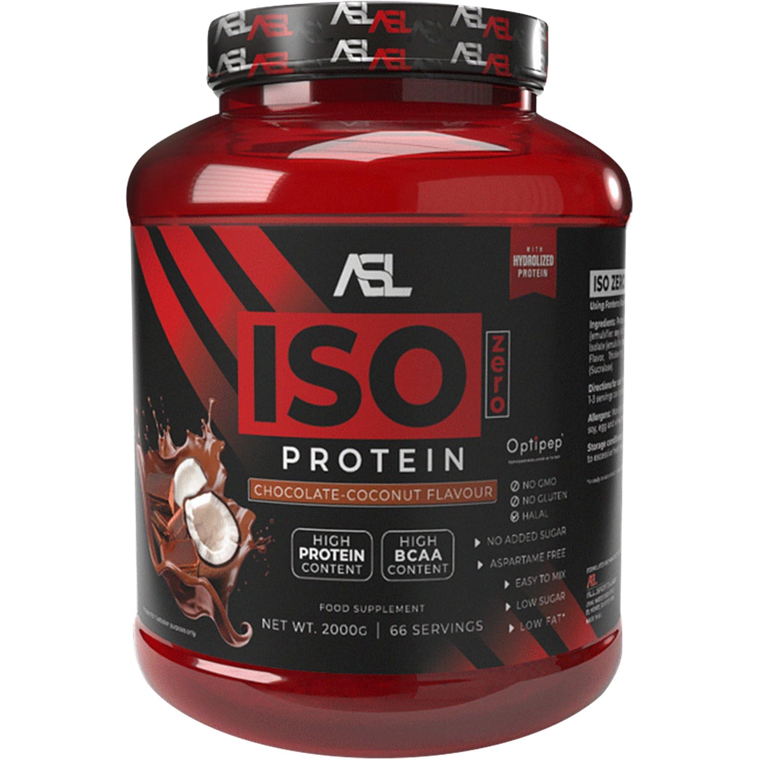 Iso Zero Protein, 2000 g, gusto chocolate-coconut