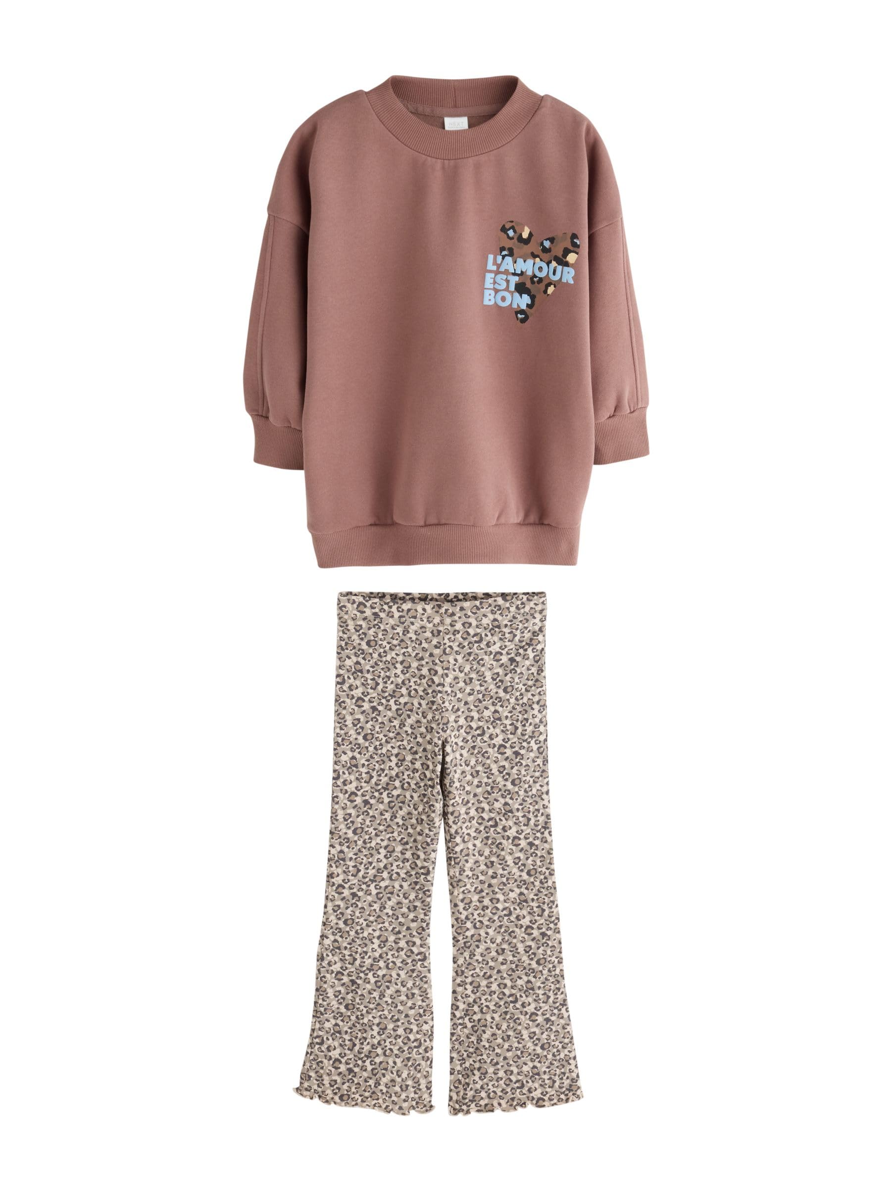NEXT Starsze dziewczynki Bluza i rozkloszowane legginsy w komplecie
