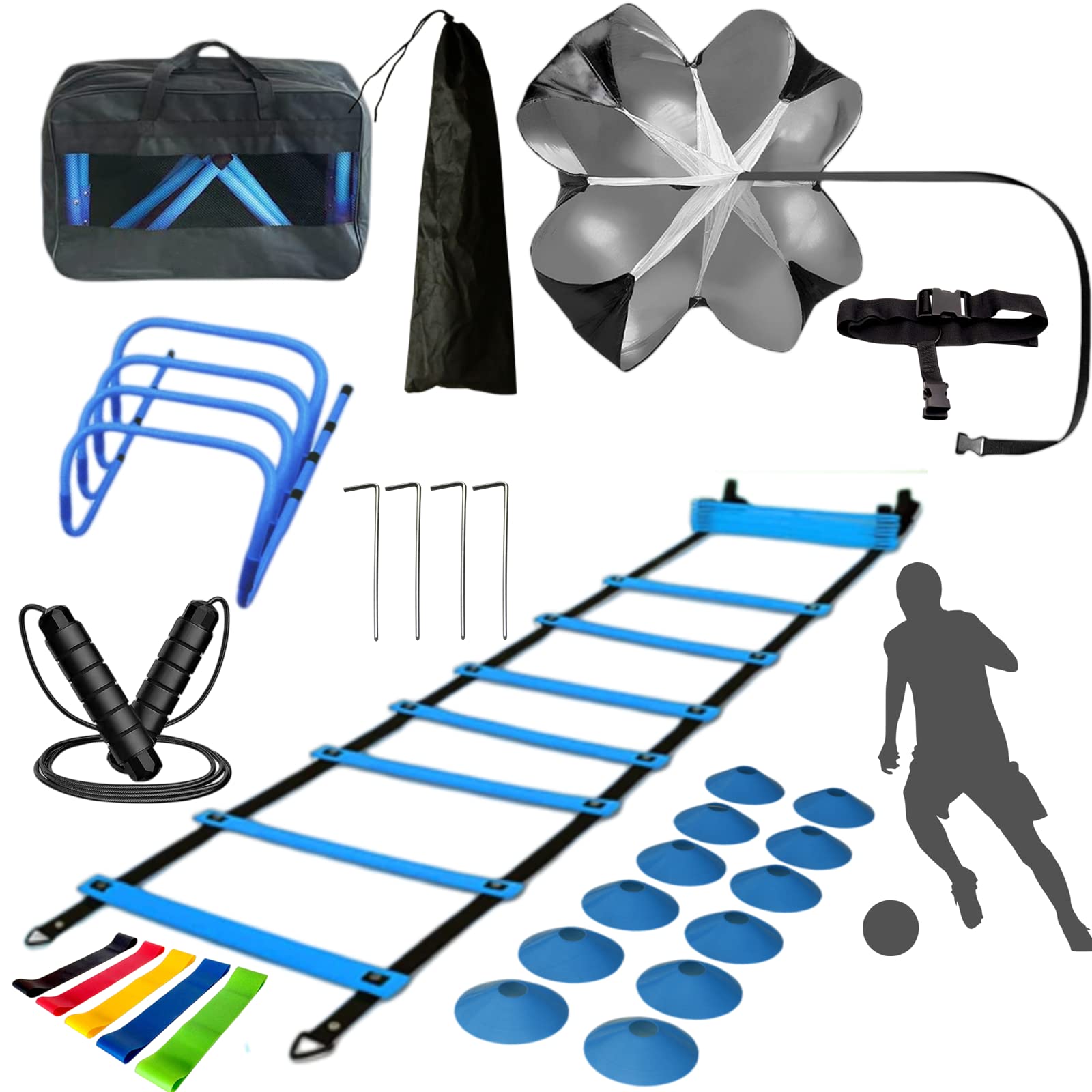 Buy KATZEIST Speed Agility Training kit, Adult Kids Agility Ladder
