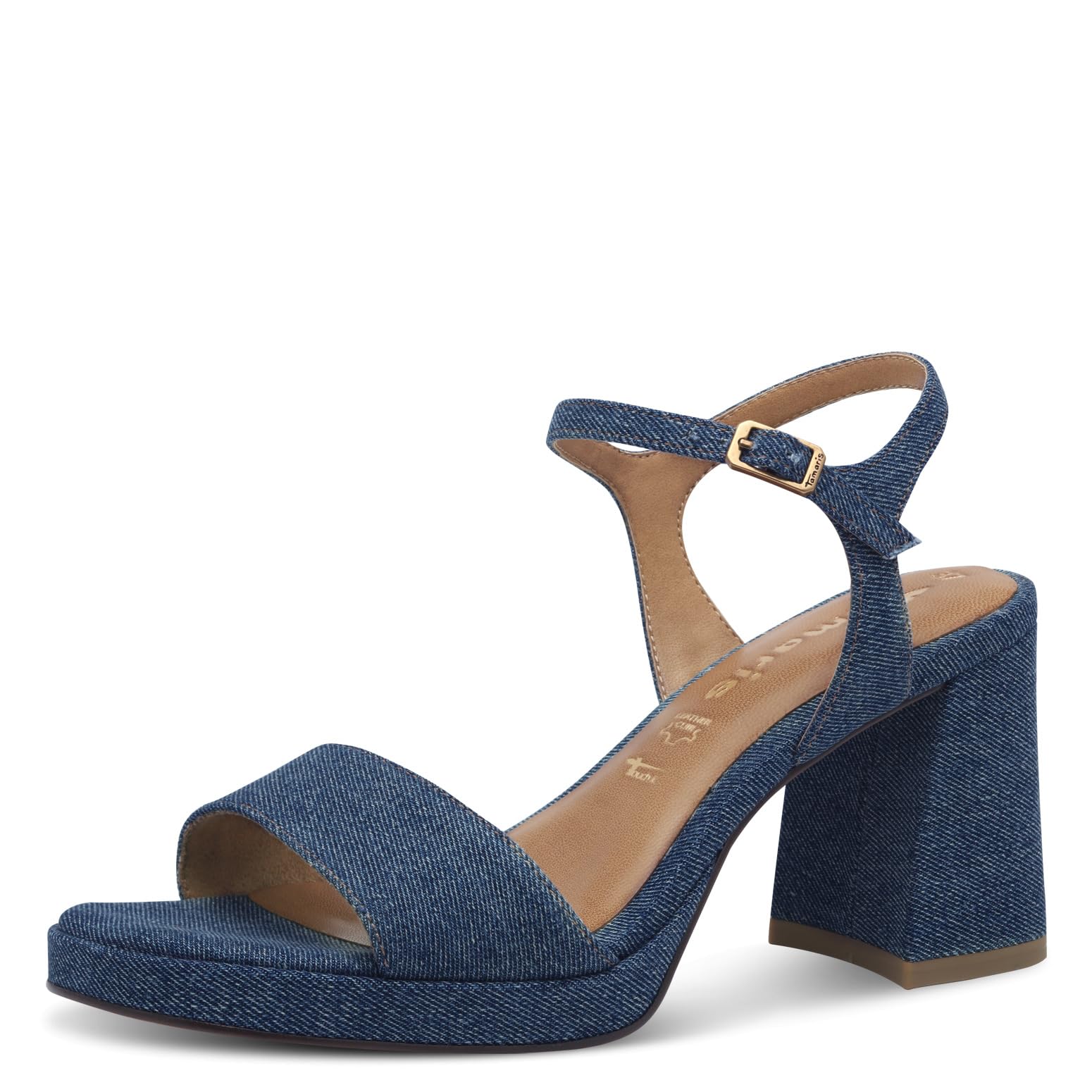 Tamaris Women's Damen 1-28343-44 Heeled Sandal, Denim, 6.5 UK