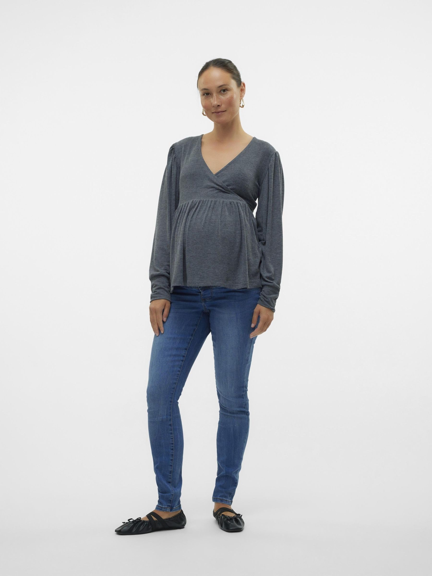 MAMALICIOUS Damen Jeanshose Mlmila Slim Medium Blue Jeans A. Noos