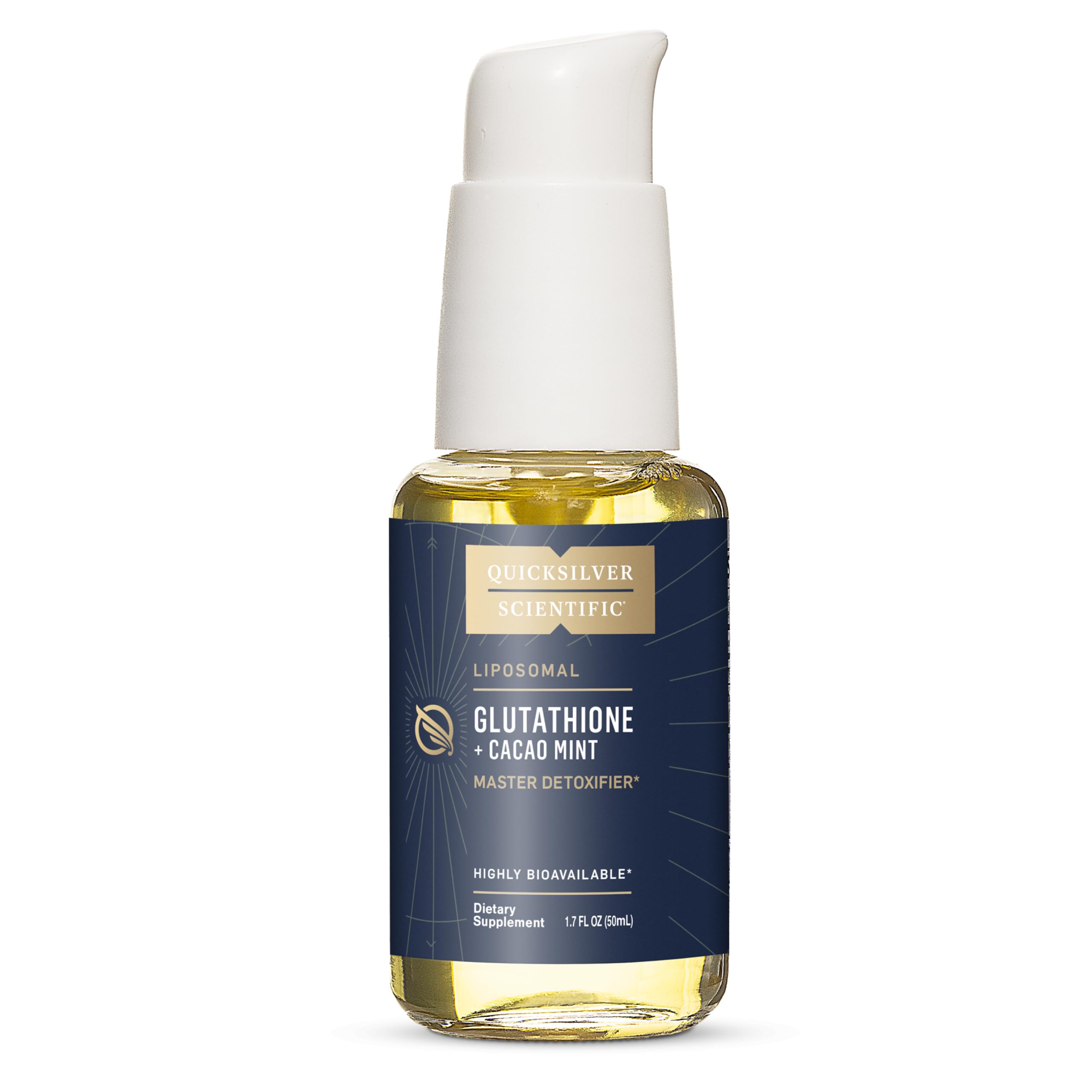 Quicksilver Scientific Liposomal Glutathione - Superior Absorption Oral Glutathione Supplement for Detox & Immune Support - Lemon Mint (1.7 fl oz)