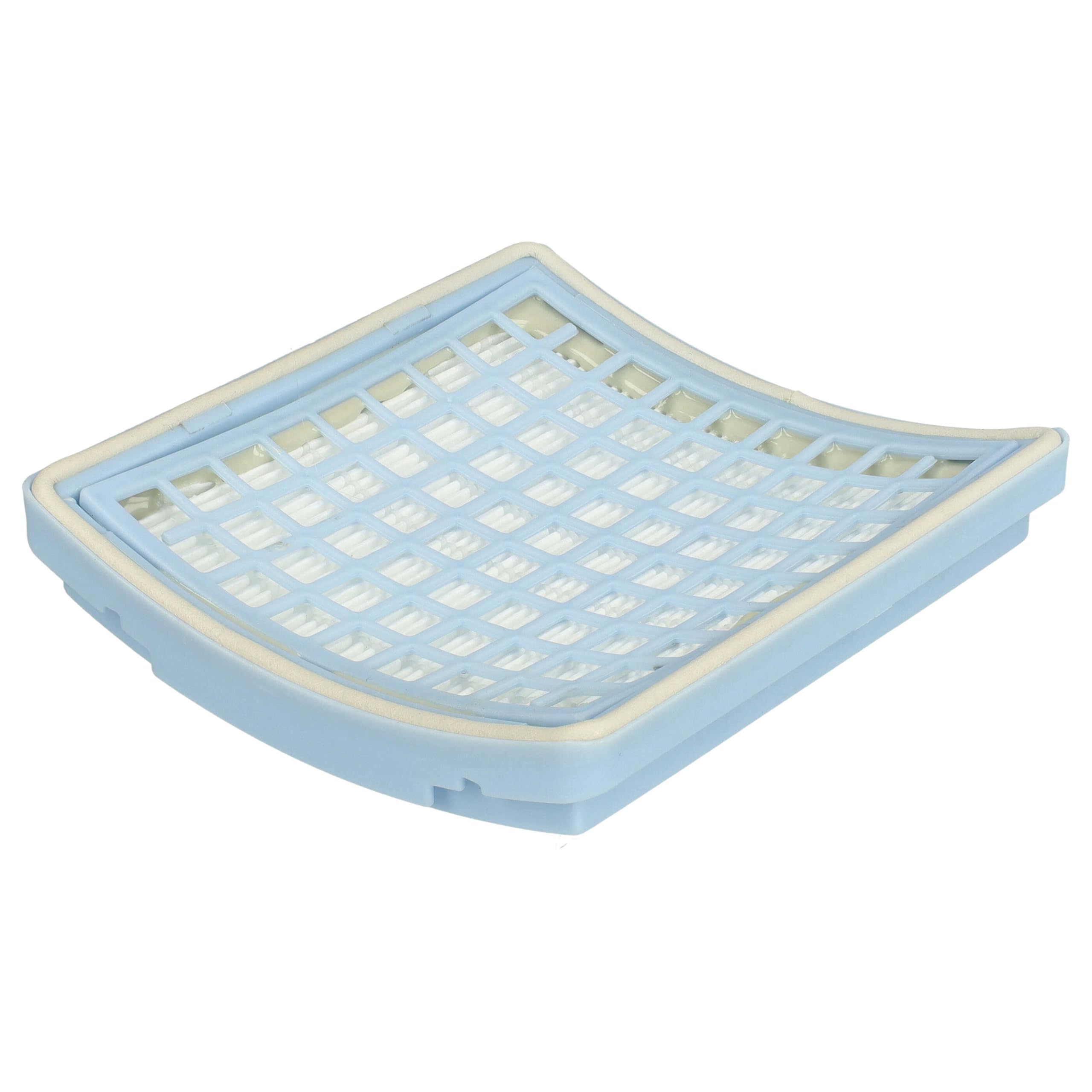 Vhbw Filtro HEPA H11 Compatibile Con Miele S4211, S8 Cat And Dog - Sostituisce 5996880 - Ricambio Per Aspirapolvere (Nero/Bianco, 18,4x8,4x2,7 Cm) - 2